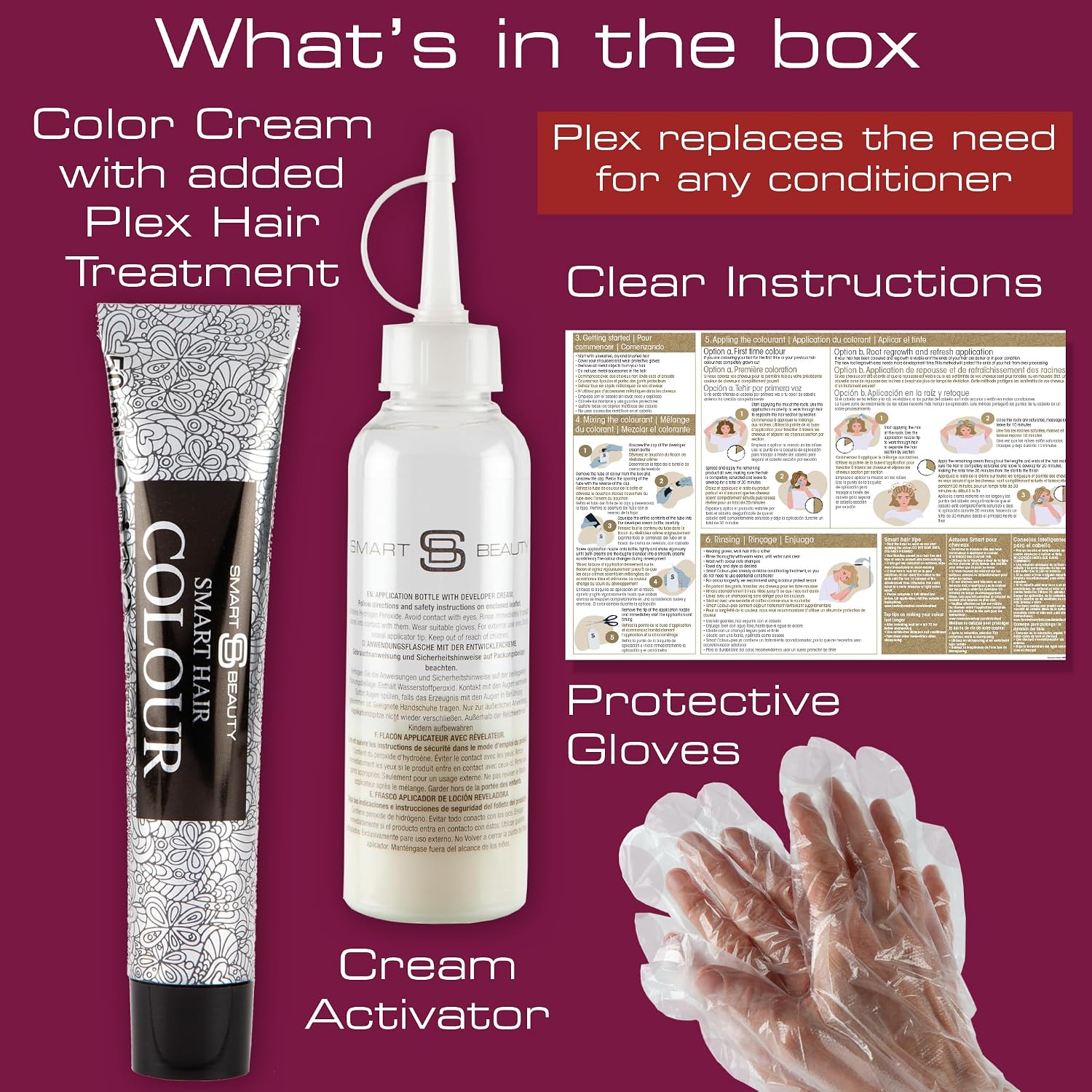 Smart Beauty Blonde Bleach-It, The Ultimate Lightener for Dark Hair, Perfect for Highlighting and Vibrant Pastel Colour, Hair Bleach Kit, Vegan & Cruelty Free