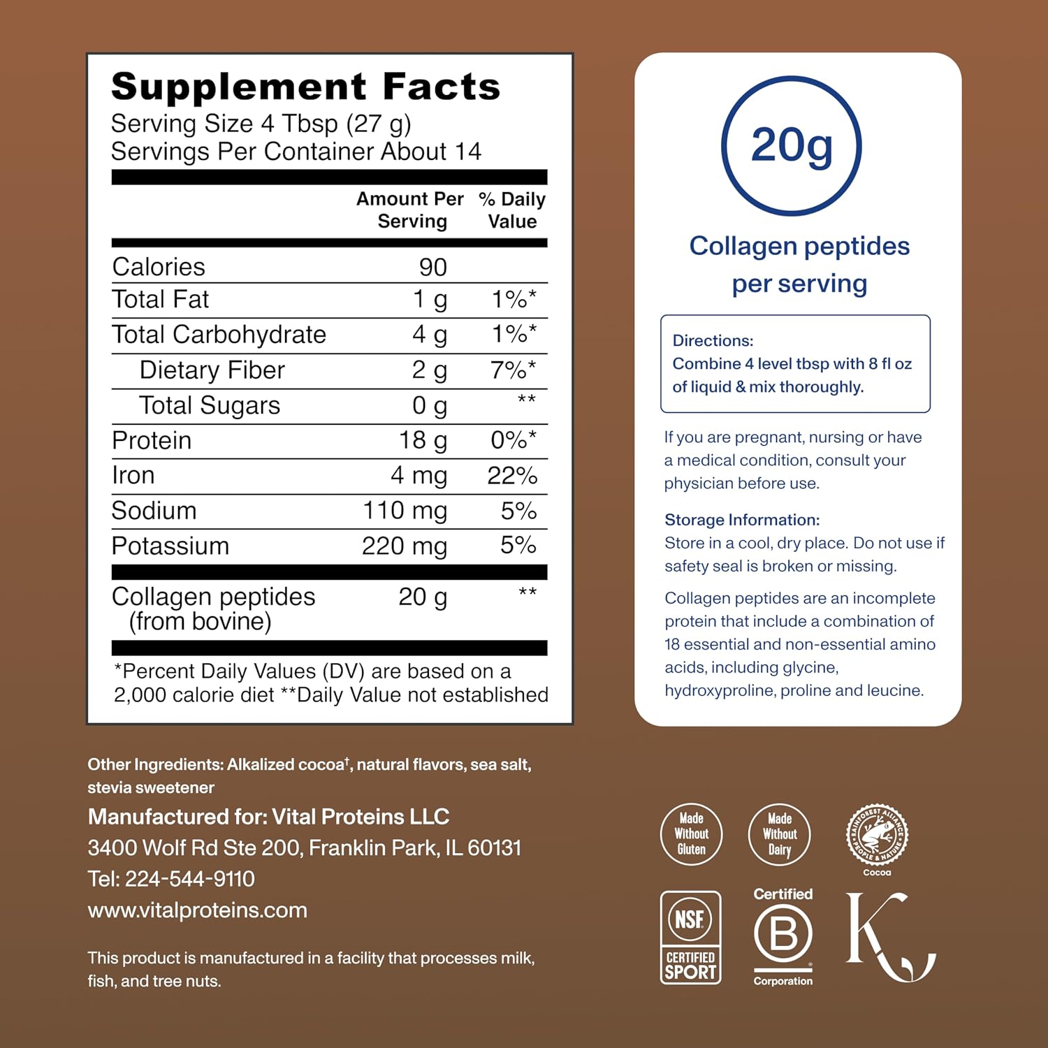 Vital Proteins Collagen Peptides Powder, Unflavored Stick Packs, 20 Count | 10g Hydrolyzed Collagen Peptide Per Packet, Supports Hair Skin & Nails, Travel-Friendly Stick Packs, 20 Servings