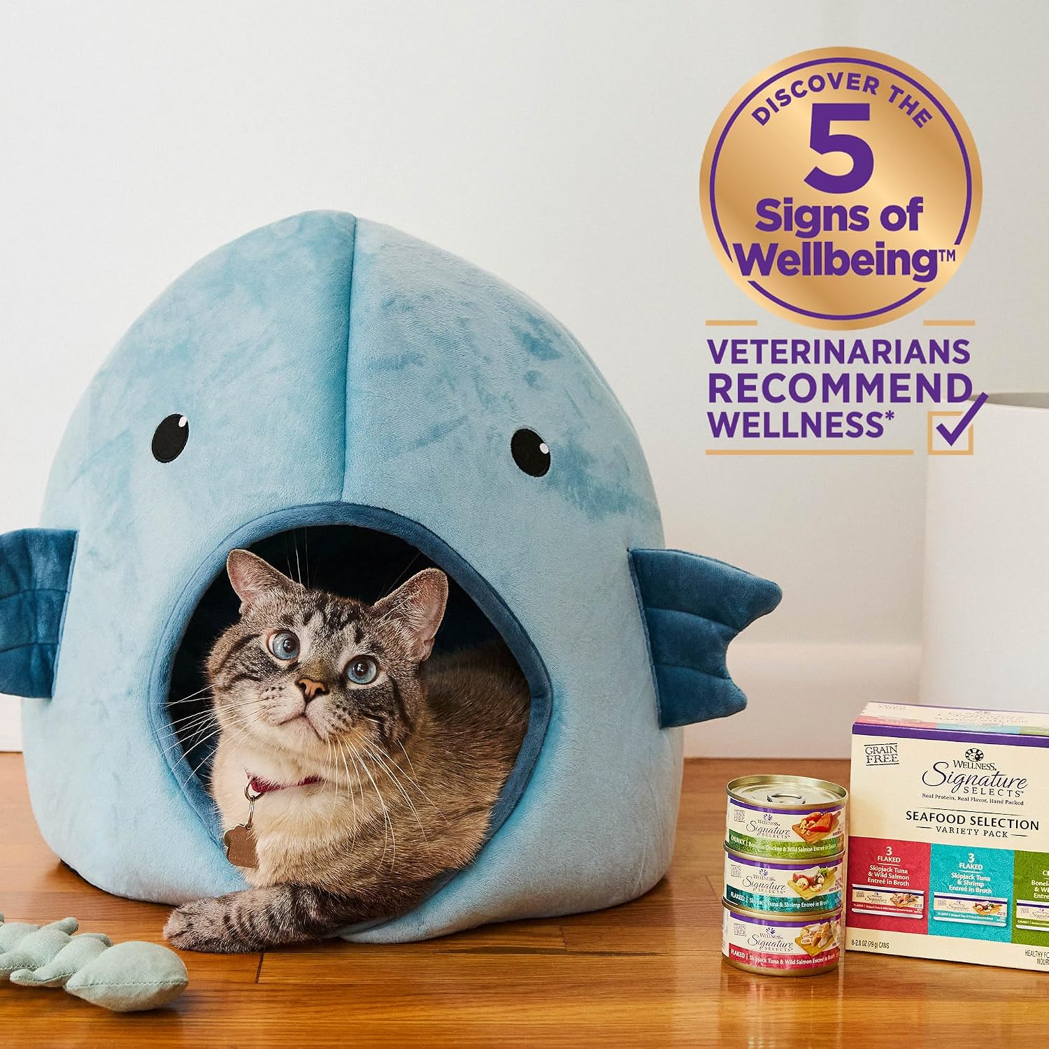 Wellness CORE Signature Selects Shredded Adult Canned Wet Cat Food, Natural, Protein Rich, Grain Free, Chicken Entrée Recipe, 2.8 oz, Pack of 12 Cans
