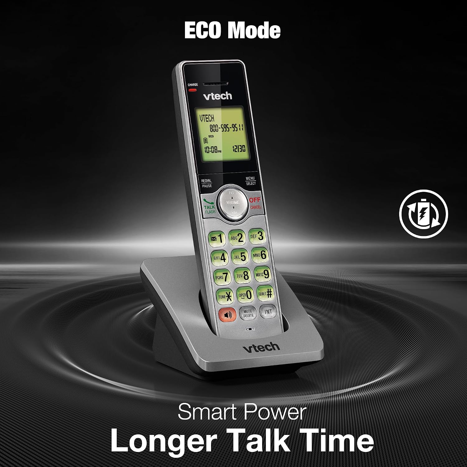VTech CS6919-16 DECT 6.0 Cordless Phone, Red - Caller ID/Call Waiting (Stores 30 Calls), Backlit Keypad & Display, Full Duplex Handset Speakerphone, Wall Mountable