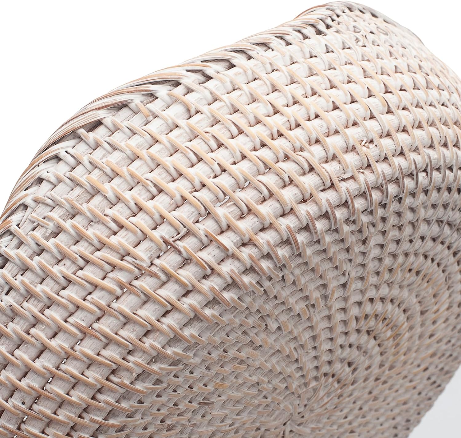 YANGQIHOME Rattan Bread Basket, Round Fruit Baskets, Wicker Storage Bowls, Natural Woven Serving Basket Bowls