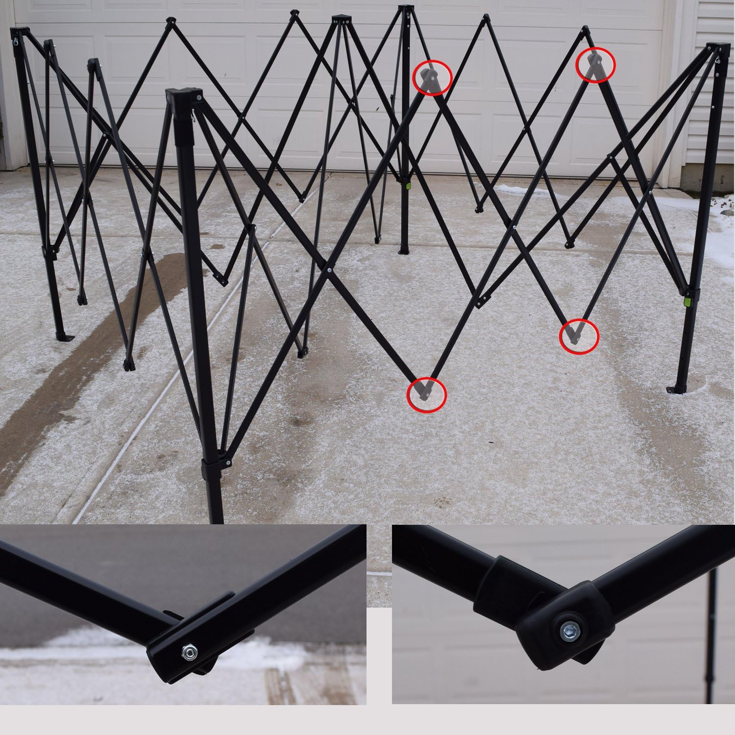 6 Ozark Trail First Up Coleman Canopy Gazebo Truss Ends & Cross Bars Connectors