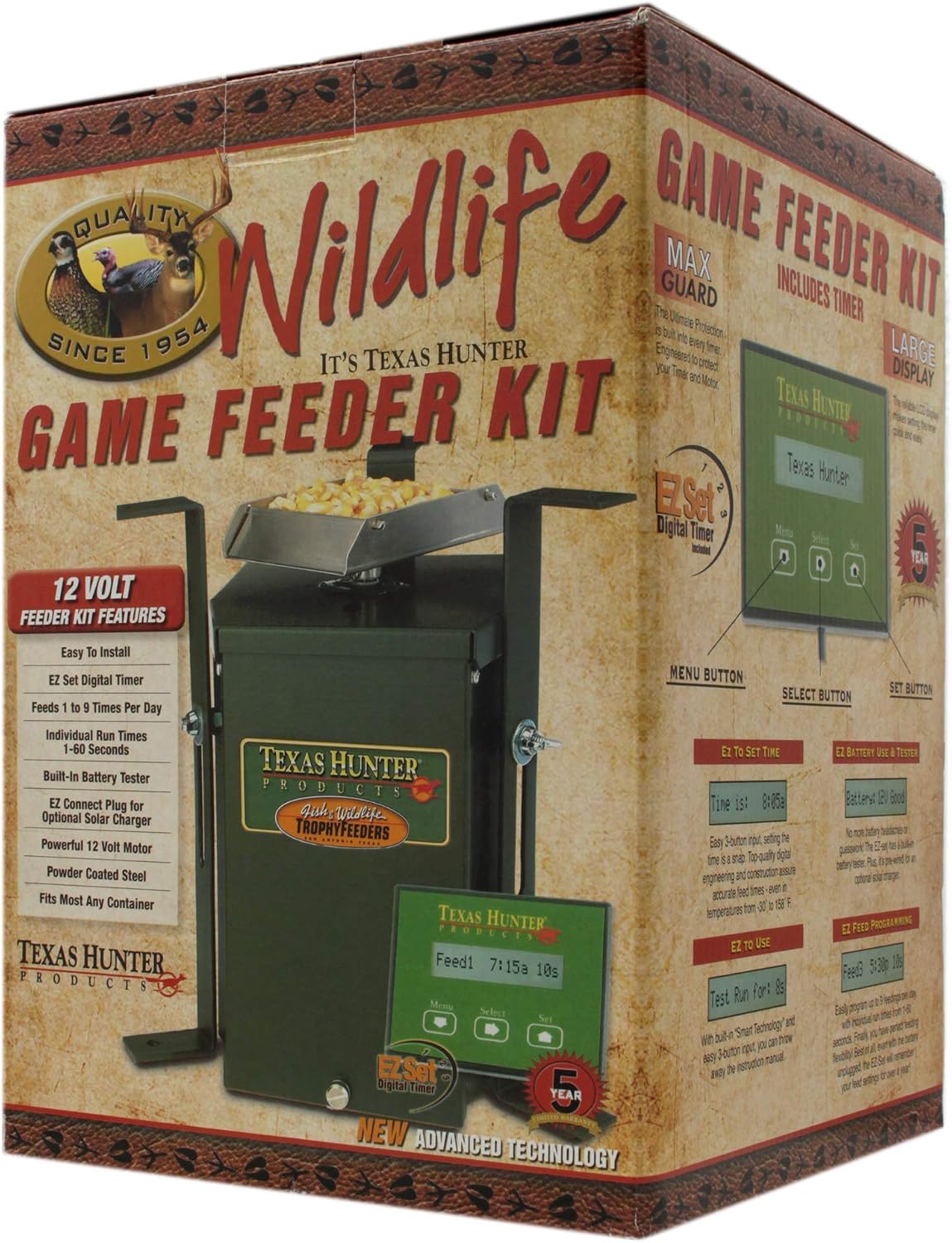 Texas Hunter 12-Volt Game Feeder Kit - Model TH70