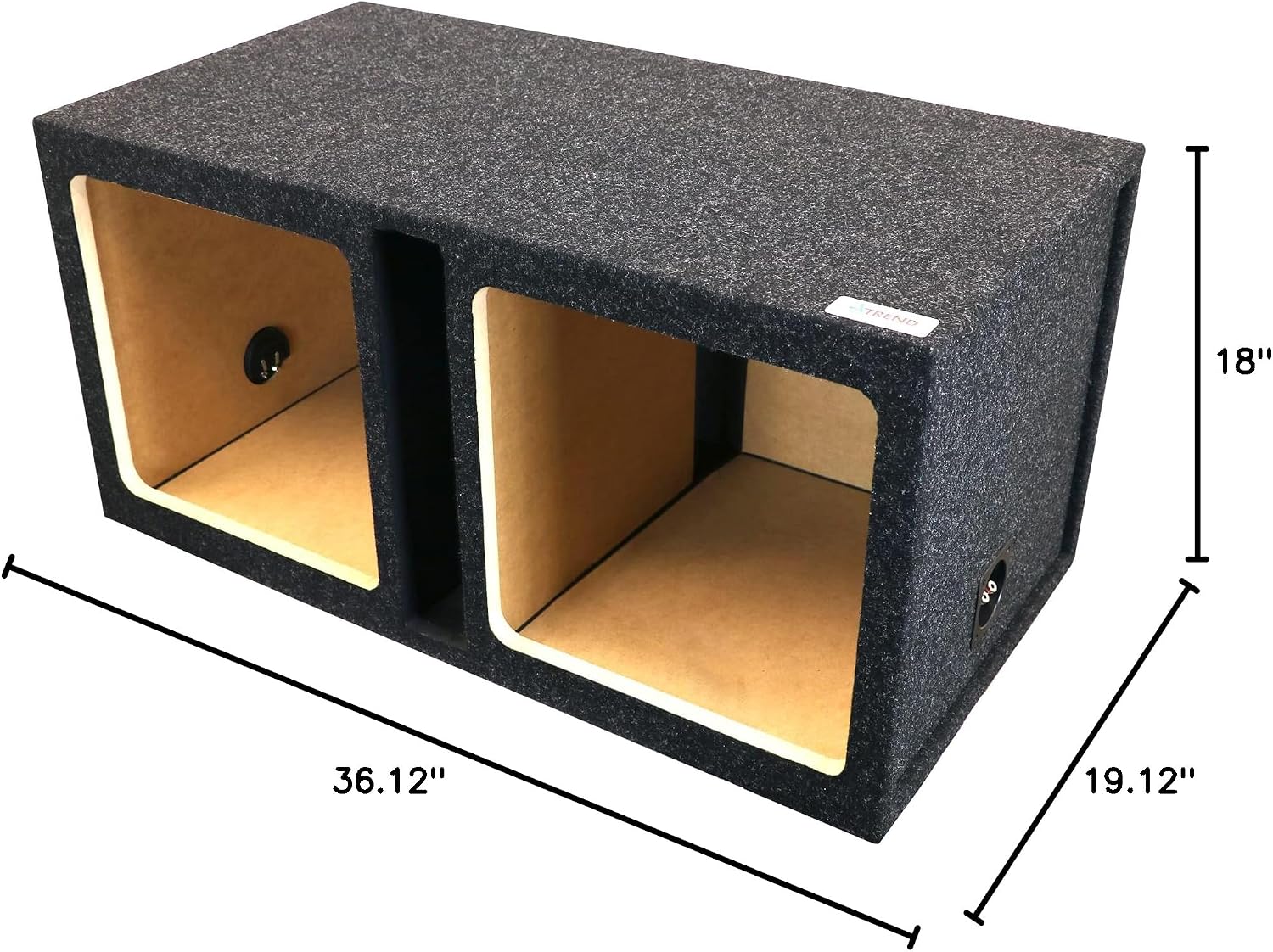 Atrend Bbox Single Vented 15 Inch Subwoofer Enclosure Engineered for Kicker Solo-Baric Model L5 & L7 Subwoofers - Car Subwoofer Boxes & Enclosures & Subwoofer Box Improves Audio Quality, Sound & Bass