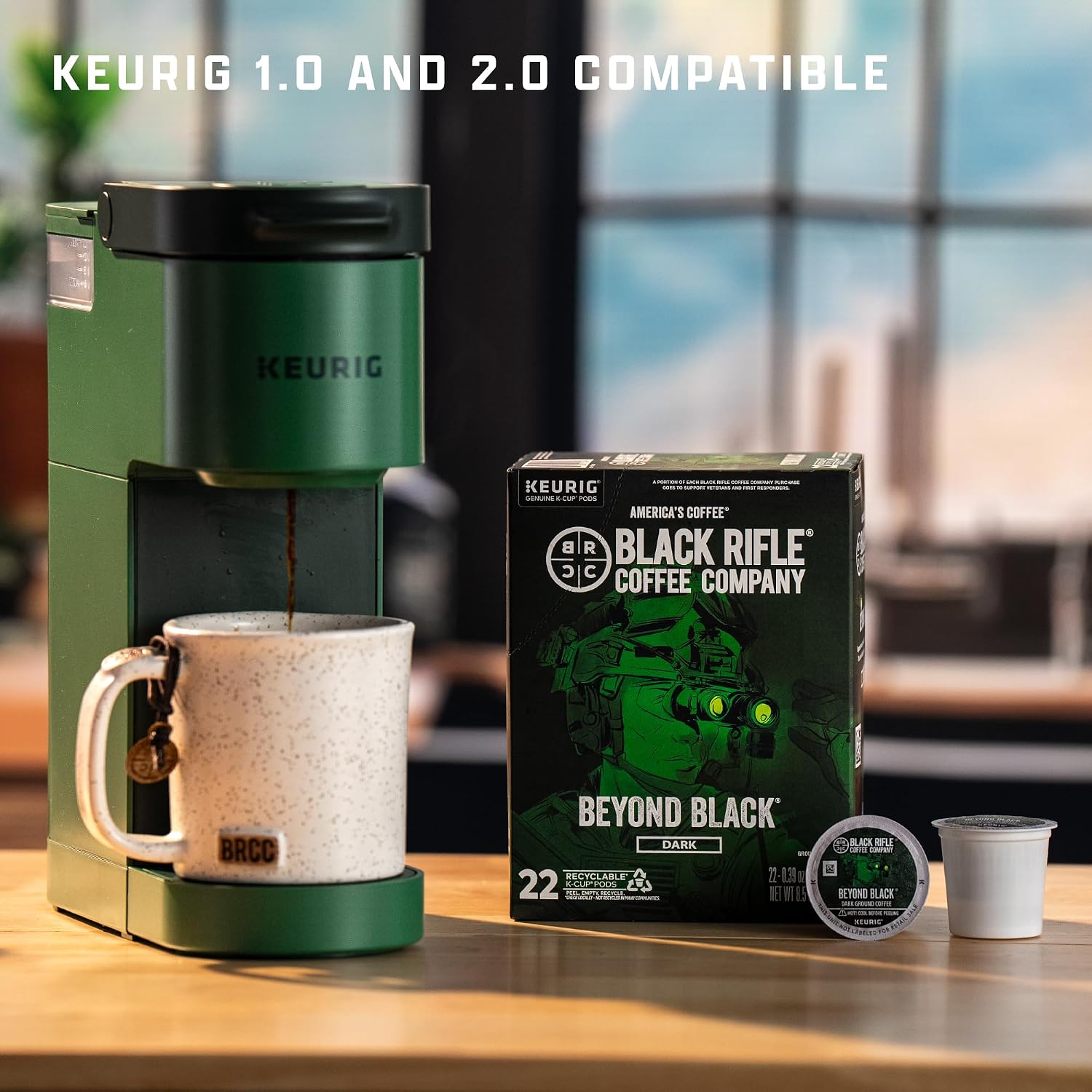 Black Rifle Coffee Dark Roast K Cup Coffee Beyond Black 32 Count