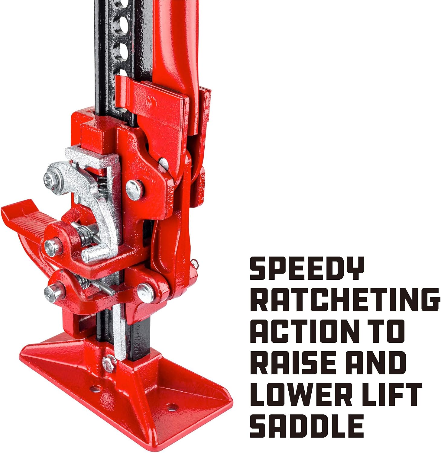Powerbuilt 6 Piece Car Jack and Garage Creeper Service Set, 2 Ton Vehicle Lift, Jackstands, Folding Creeper, Wheel Chocks, Car Repair Garage Equipment - 640816, Large, Red