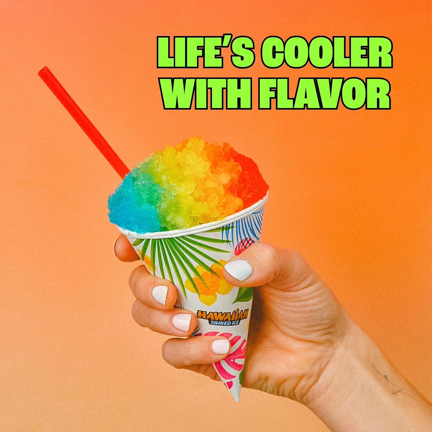 Hawaiian Shaved Ice S900A Made in USA Professional Fluffy Ice & Snow Cone Machine for Home Use - Complete Party Kit with Flavor Syrups