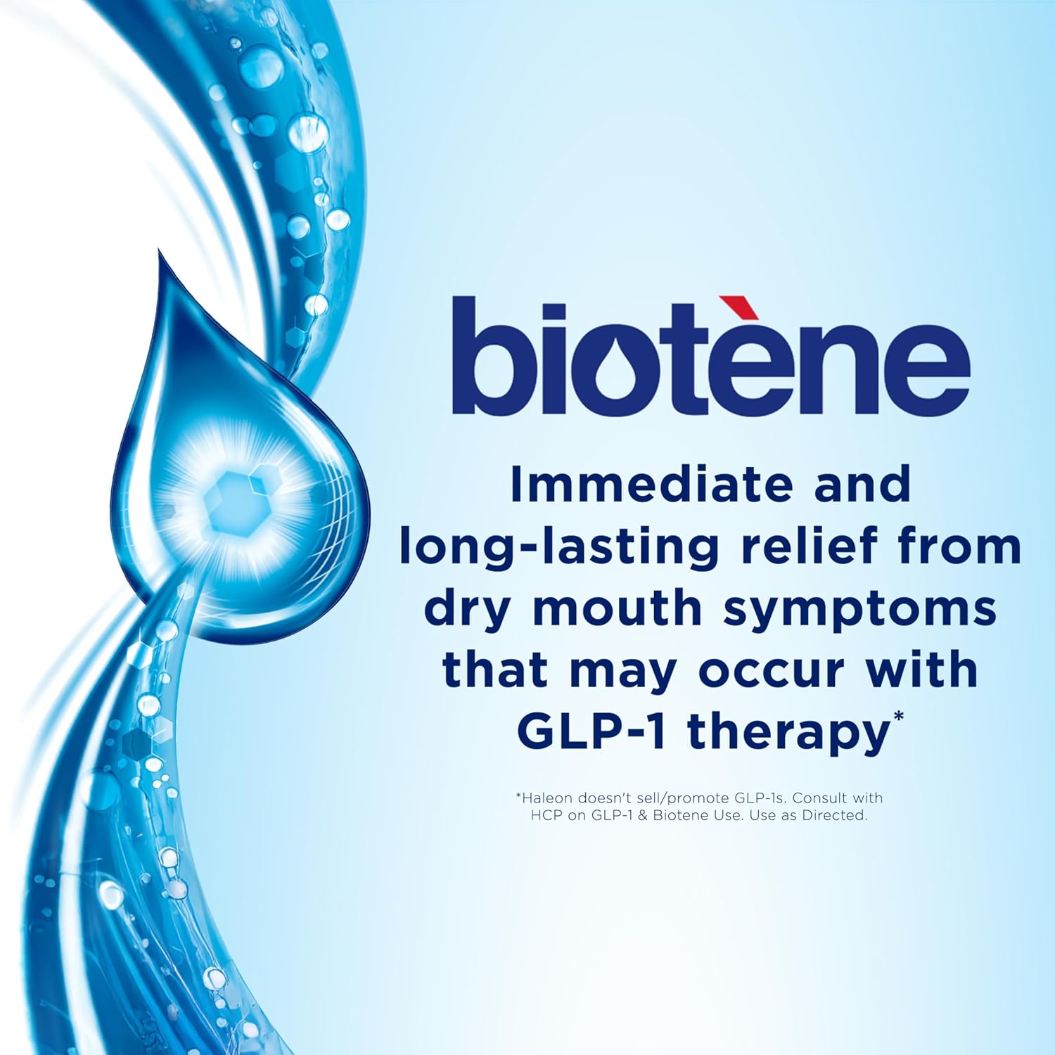 Biotene Oral Rinse Mouthwash for Dry Mouth, 33.8 fl oz | Breath Freshener and Dry Mouth Treatment, Fresh Mint, Alcohol-Free Mouthwash