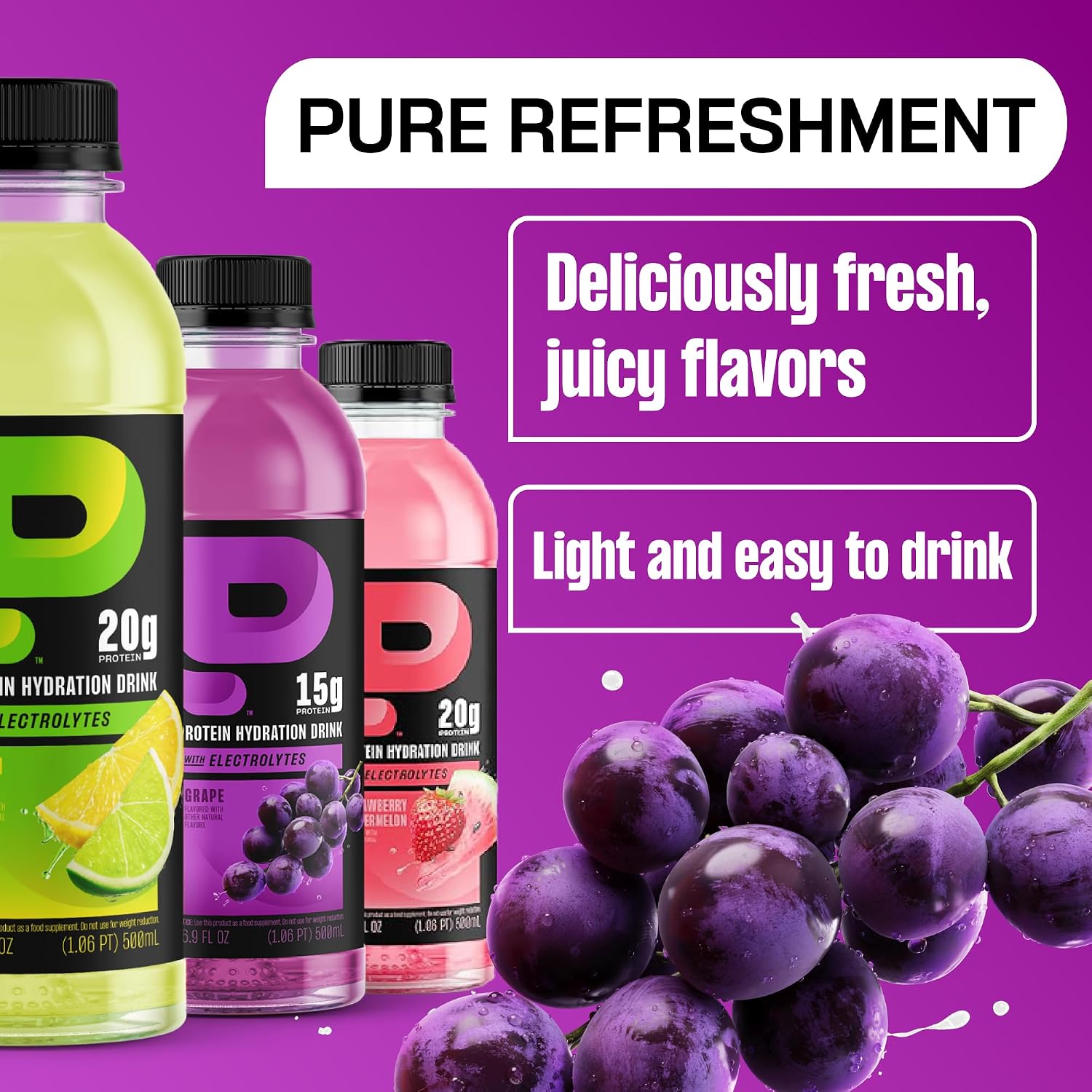 Protein2o 15g Whey Protein Infused Water, Peach Mango, 16.9 Oz Bottle (Pack of 12)