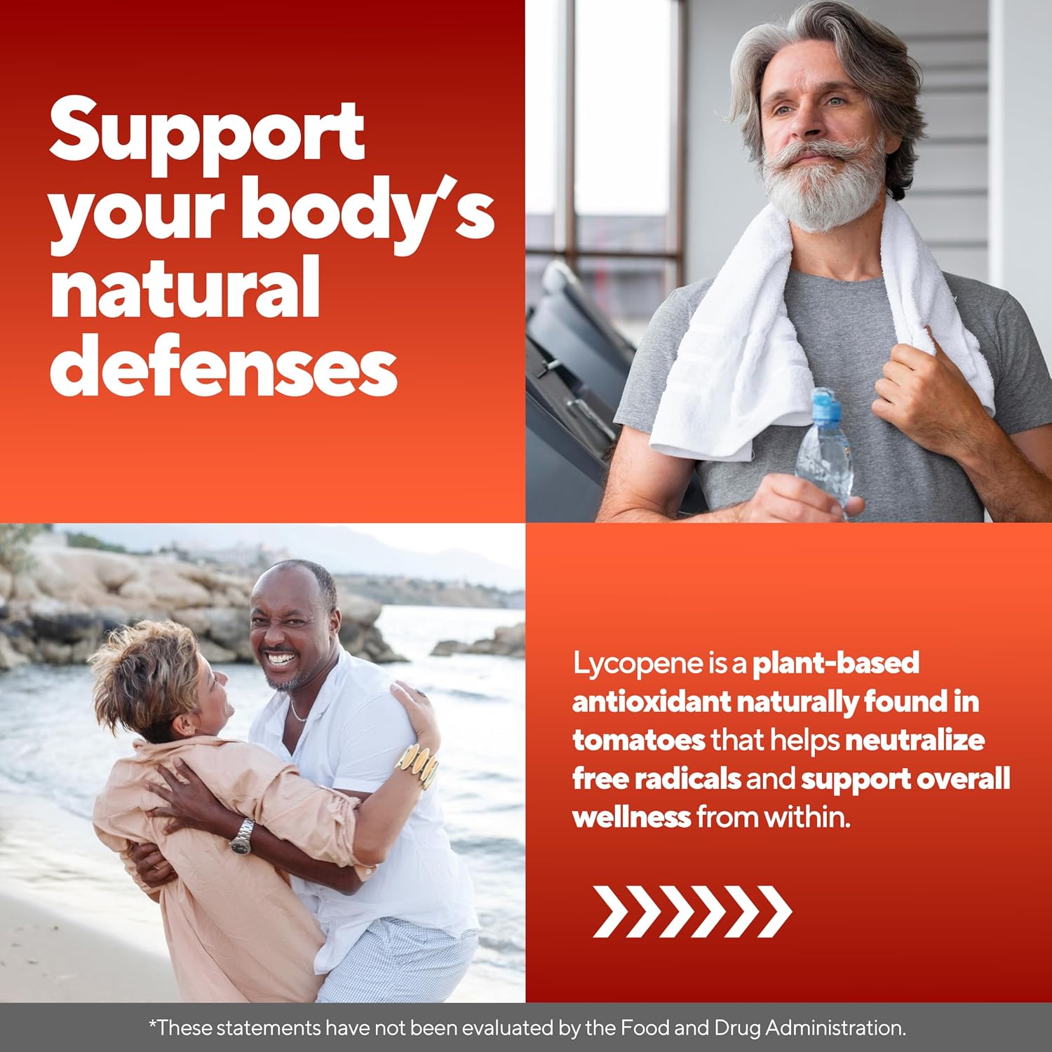 VitaUp Lycopene Supplements for Men – USA Made Prostate Supplements for Men with Natural Tomato Extract – Non-GMO Lycopene Supplement for Normal