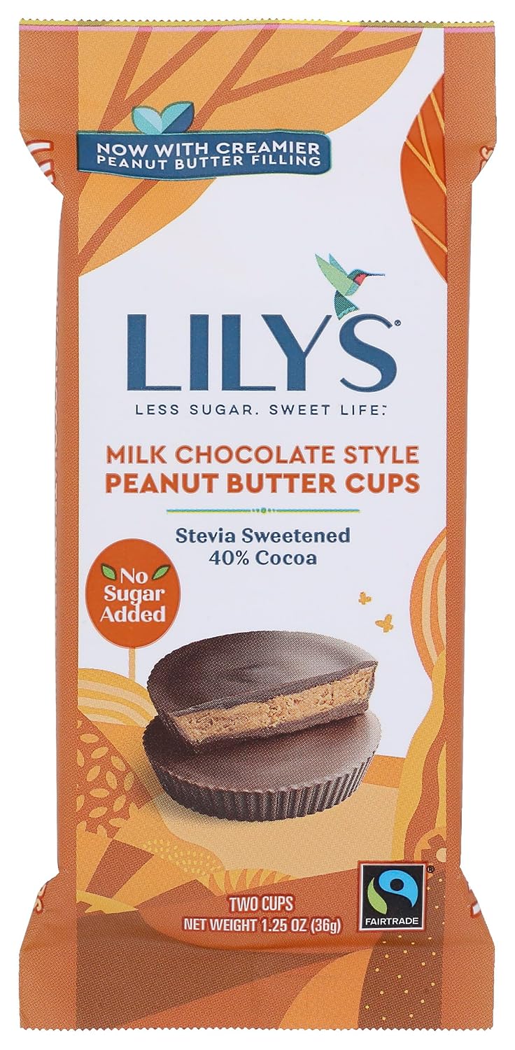 Lily's Chocolate Milk Chocolate Peanut Butter Cups, 1.25 OZ