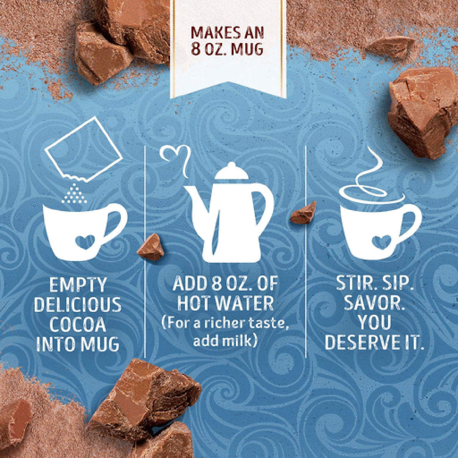Swiss Miss Milk Chocolate Flavor Hot Cocoa Mix, 1.38 oz., 50-ct
