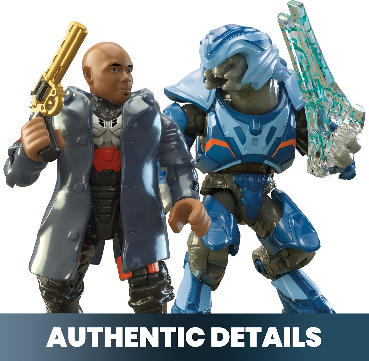 MEGA Halo the Series Vehicle Building Toys Set, Renegade Banshee Aircraft with 205 Pieces, 2 Micro Action Figures, Purple, Kids and Fans