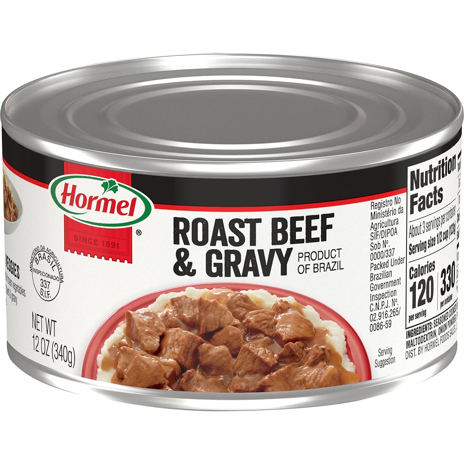 Hormel Roast Beef & Gravy, 12-Ounce Can (Pack of 12)