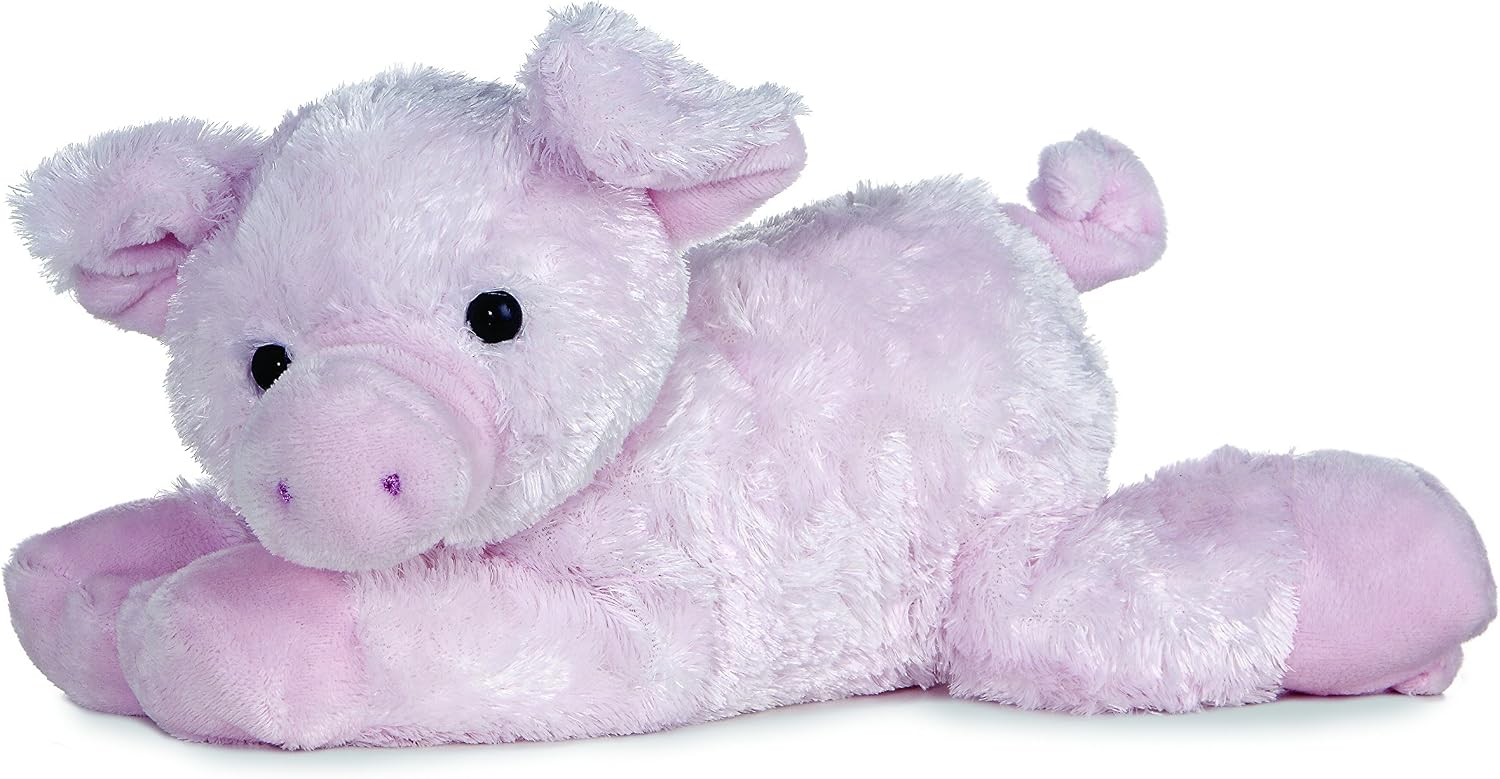 Aurora Flopsie 12" Dolly Adorable Stuffed Animal | Lifelike animal details in a relaxed resting pose