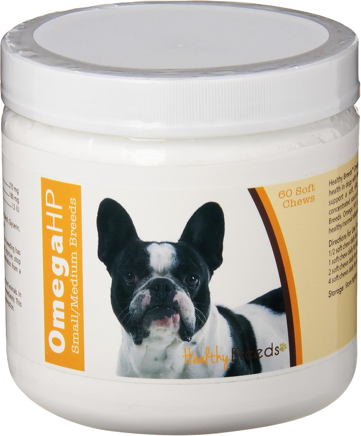 Healthy Breeds Siberian Husky Omega HP Fatty Acid Skin and Coat Support Soft Chews 60 Count