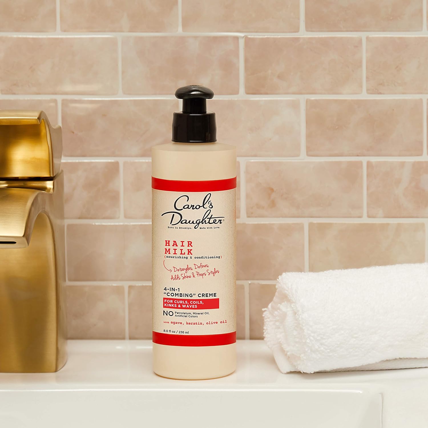 Carol's Daughter Hair Milk Curl Refresher Spray for Coils and Waves, with Agave, Sweet Almond and Wheat Protein, 10 fl oz
