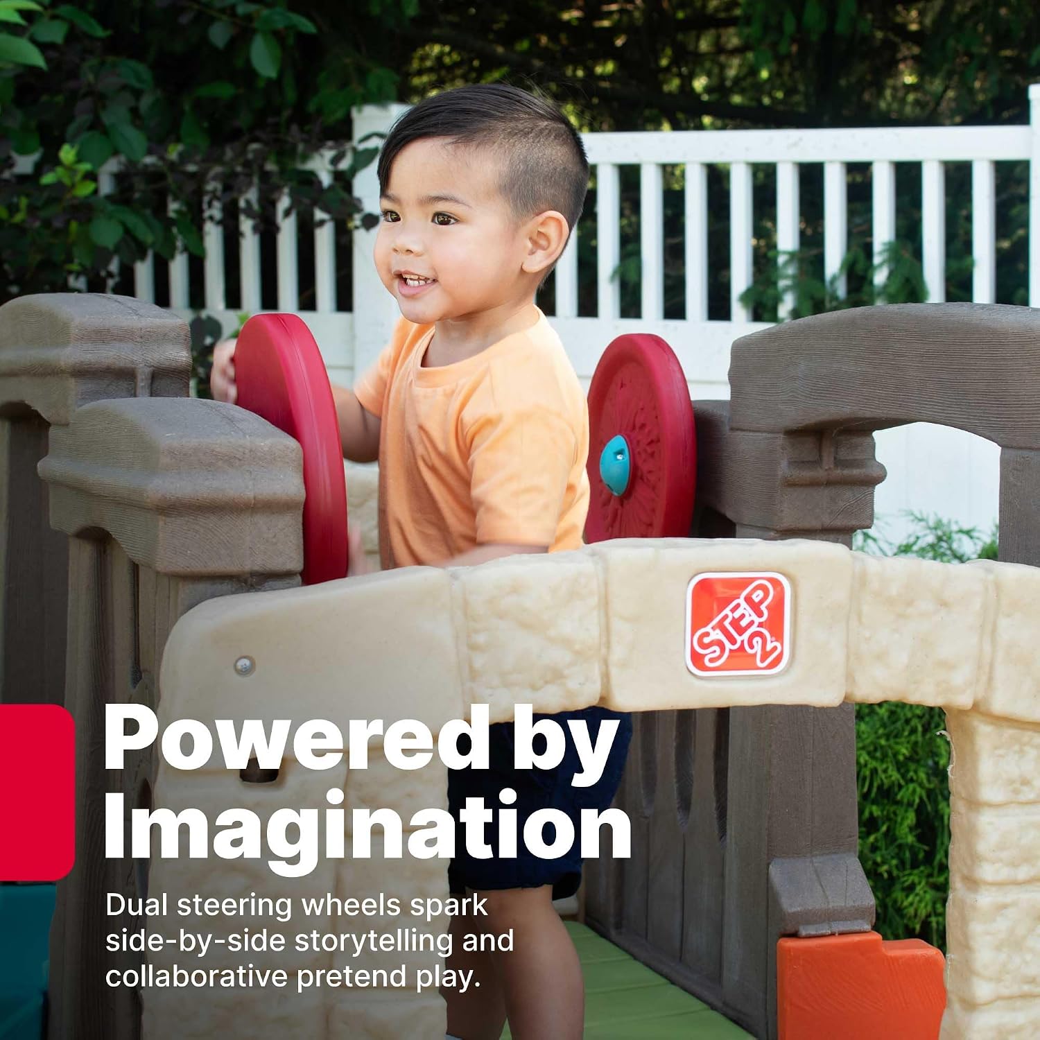 Step2 Woodland Climber II Kids Playset, Ages 2 –6 Years Old, Toddler Slide and Climbing Wall, Outdoor Playground for Backyard, Sturdy Plastic Frame