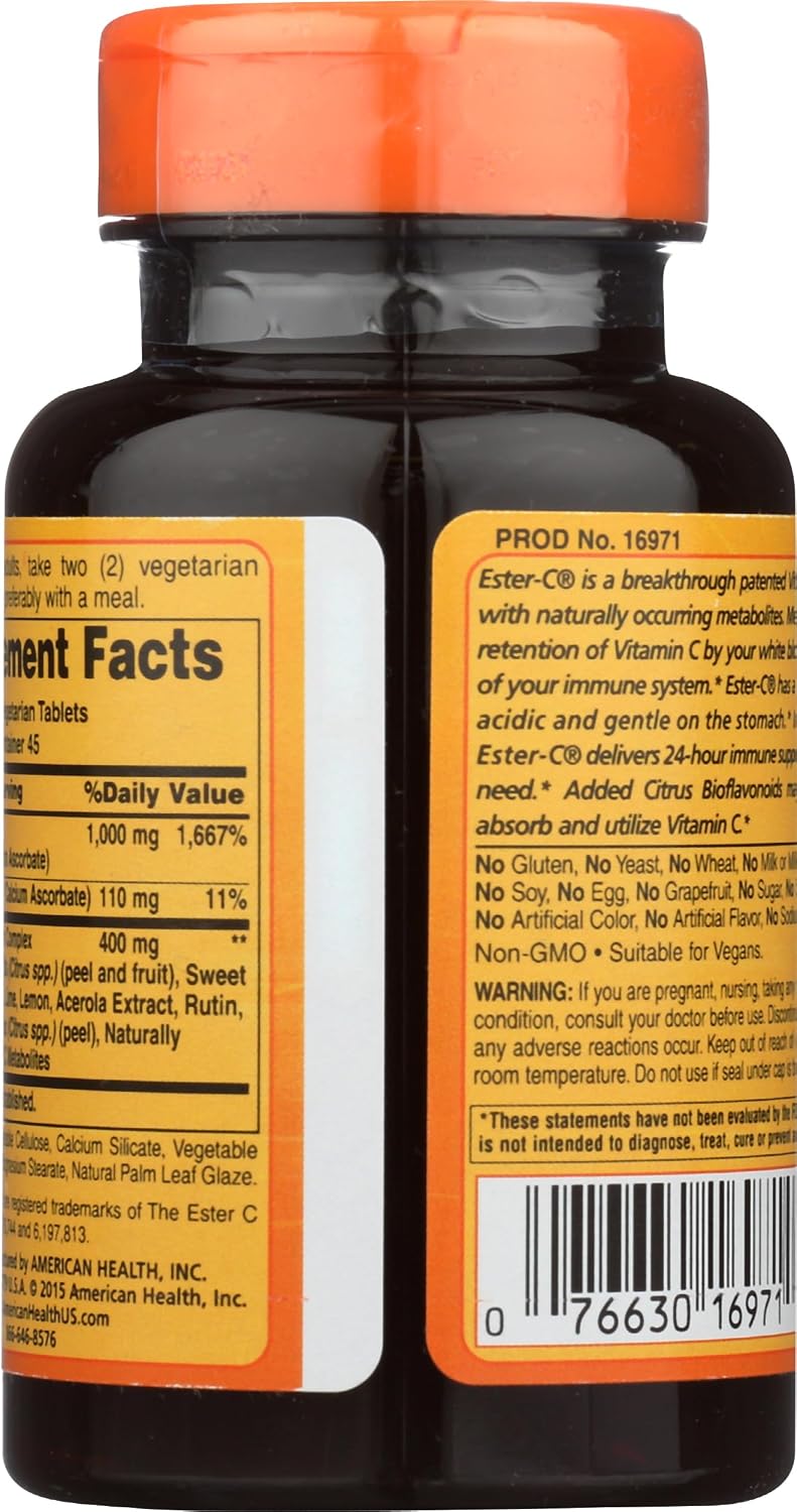 Ester-Vitamin C with Citrus Bioflavonoids 500 Milligrams 450 Veg Tabs