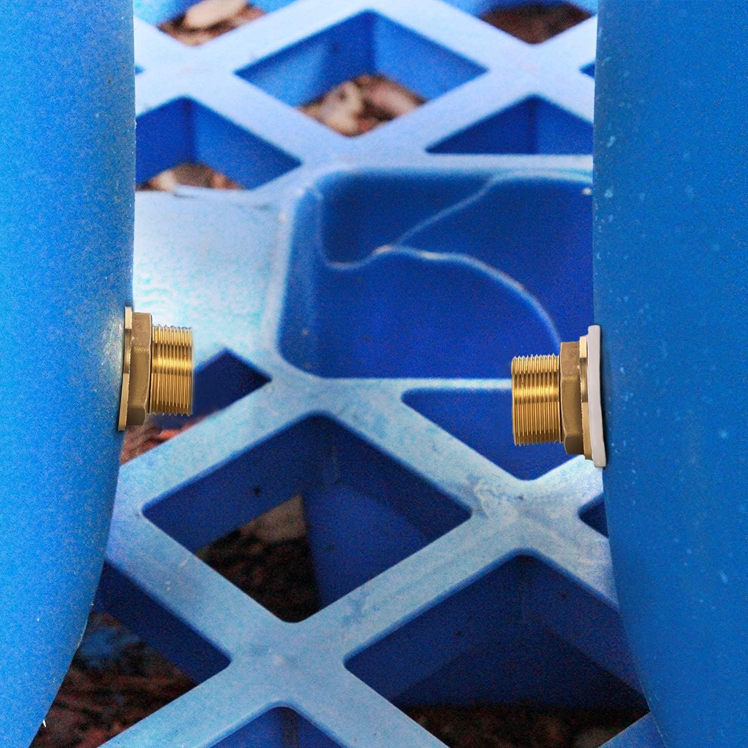 2PCS Rain Barrel Hose Connector, Rain Barrel Overflow Linking Kit
