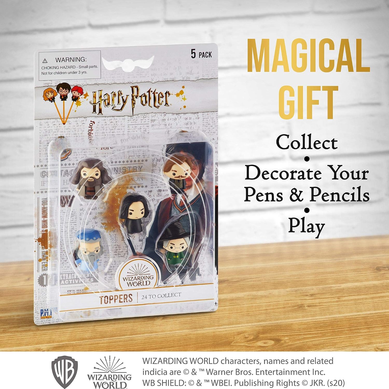 Harry Potter Pencil Toppers, Gifts, Toys, Collectibles – Set of 5 Harry Potter Figures for Writing, Party Decor – Remus Lupin, Rubeus Hagrid