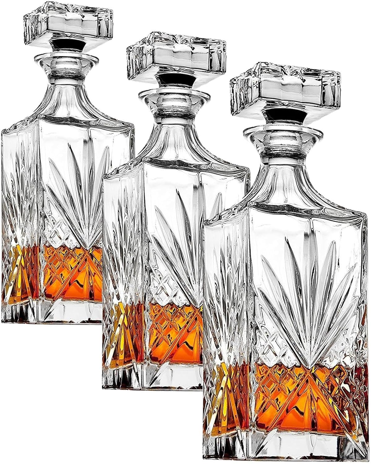 Godinger Dublin Whiskey Decanter, Liquor Decanter, Alcohol Decanter, Beer Decanter, 750ml