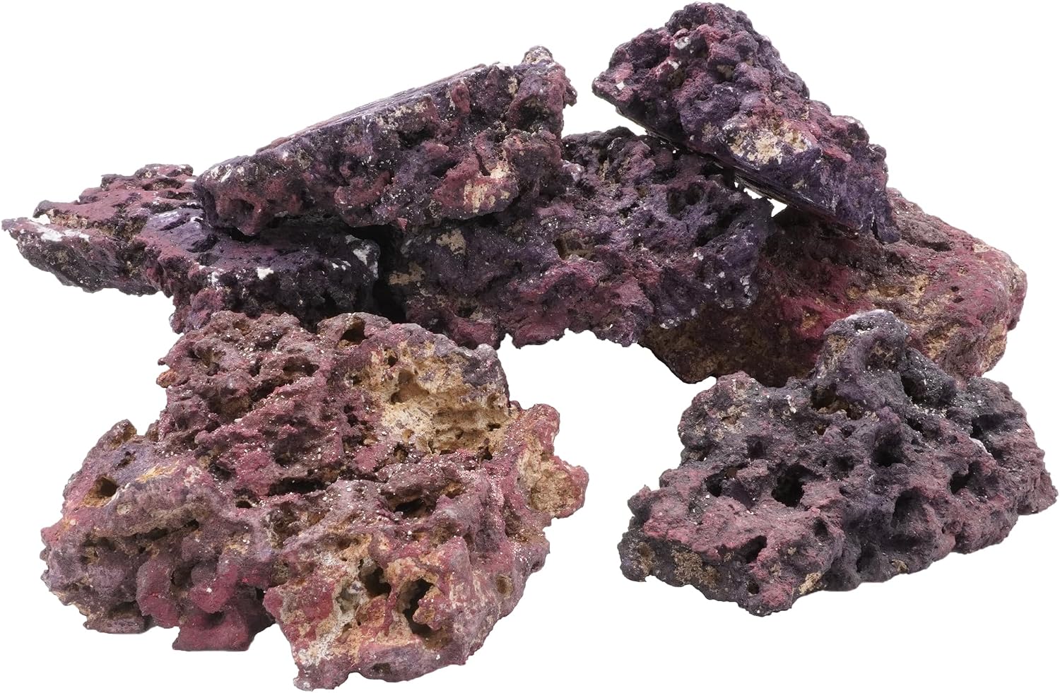 CaribSea LifeRock™ Shelf – 40 lb – Clean and Pure Aragonite Base Rock – Ideal for Fish and Reef Tanks – Supports Faster Cycling