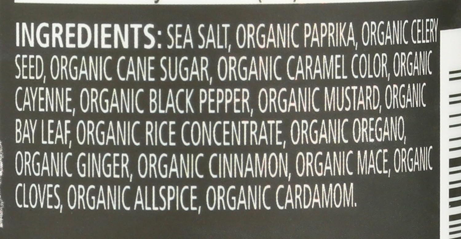 Frontier Co-op Organic Blackened Seafood Seasoning, 2.5 Ounce Bottle, Savory Blend for Fish, Seafood, Sauces, Chowders