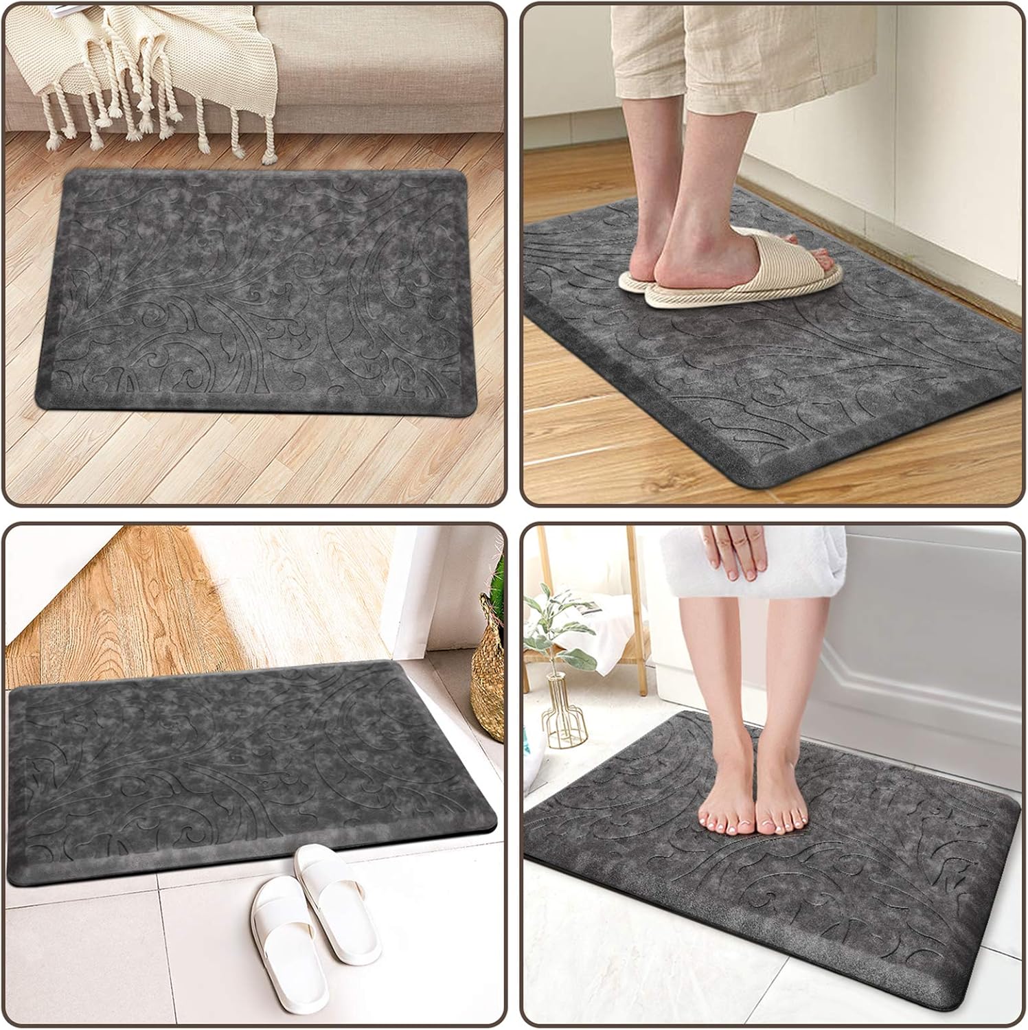 Kitchen Mat Cushioned Anti-Fatigue Comfort Standing Mat Rug for Home,Office