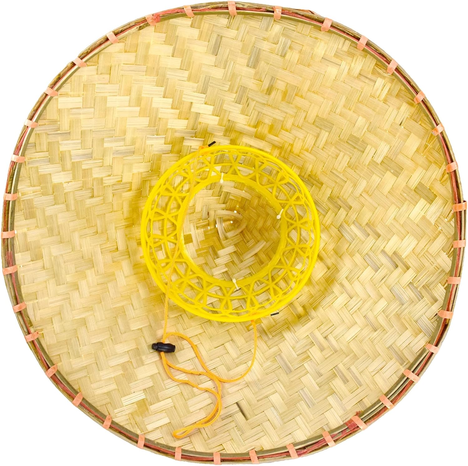 Chinese Rice Bamboo Hat for Men, Asian Straw Sun Hats for Farmer Patty, Samurai, Helloween