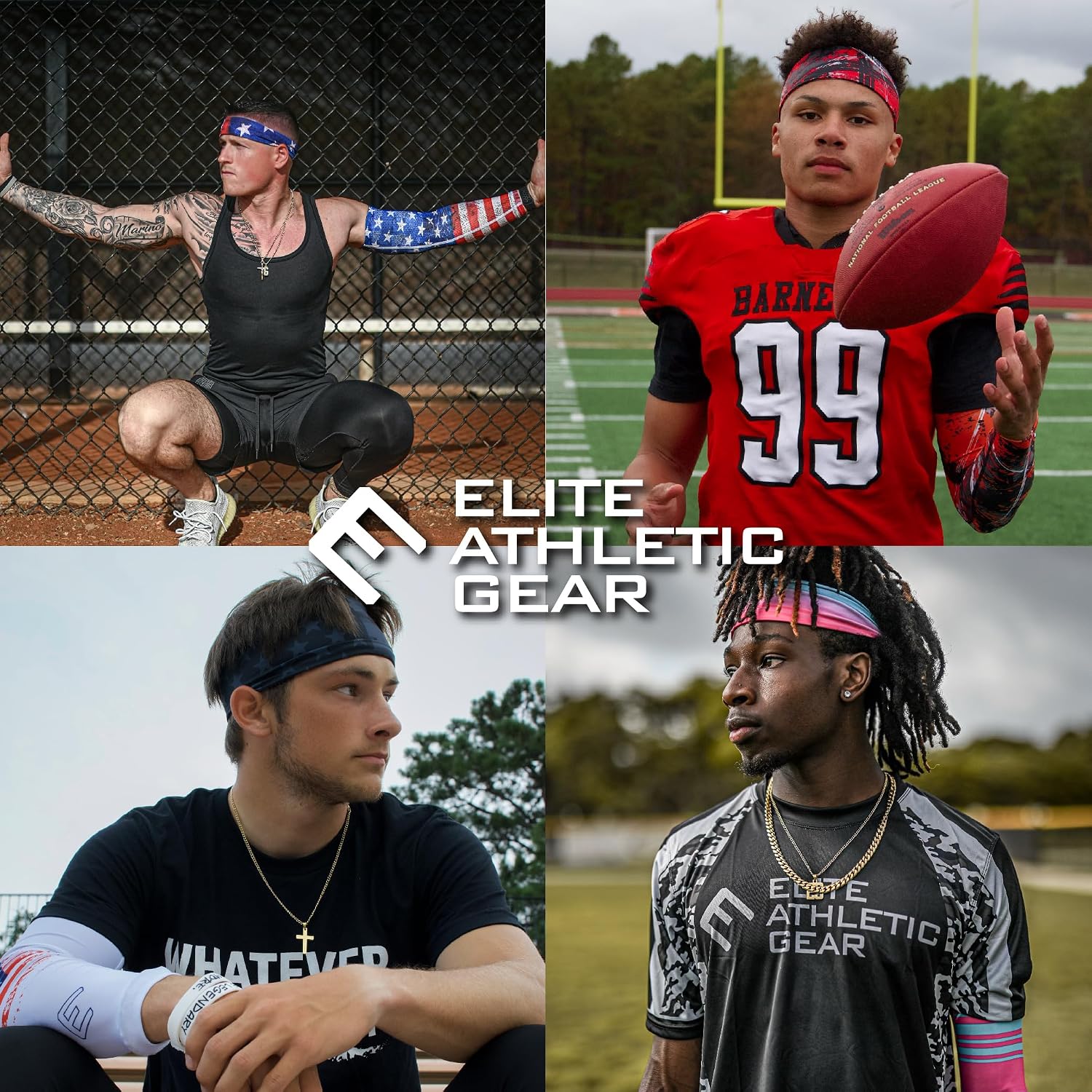 40+ Designs! Unisex Headband/Sweatband. Best for Sports, Fitness, Working Out, Yoga. Tapered Design