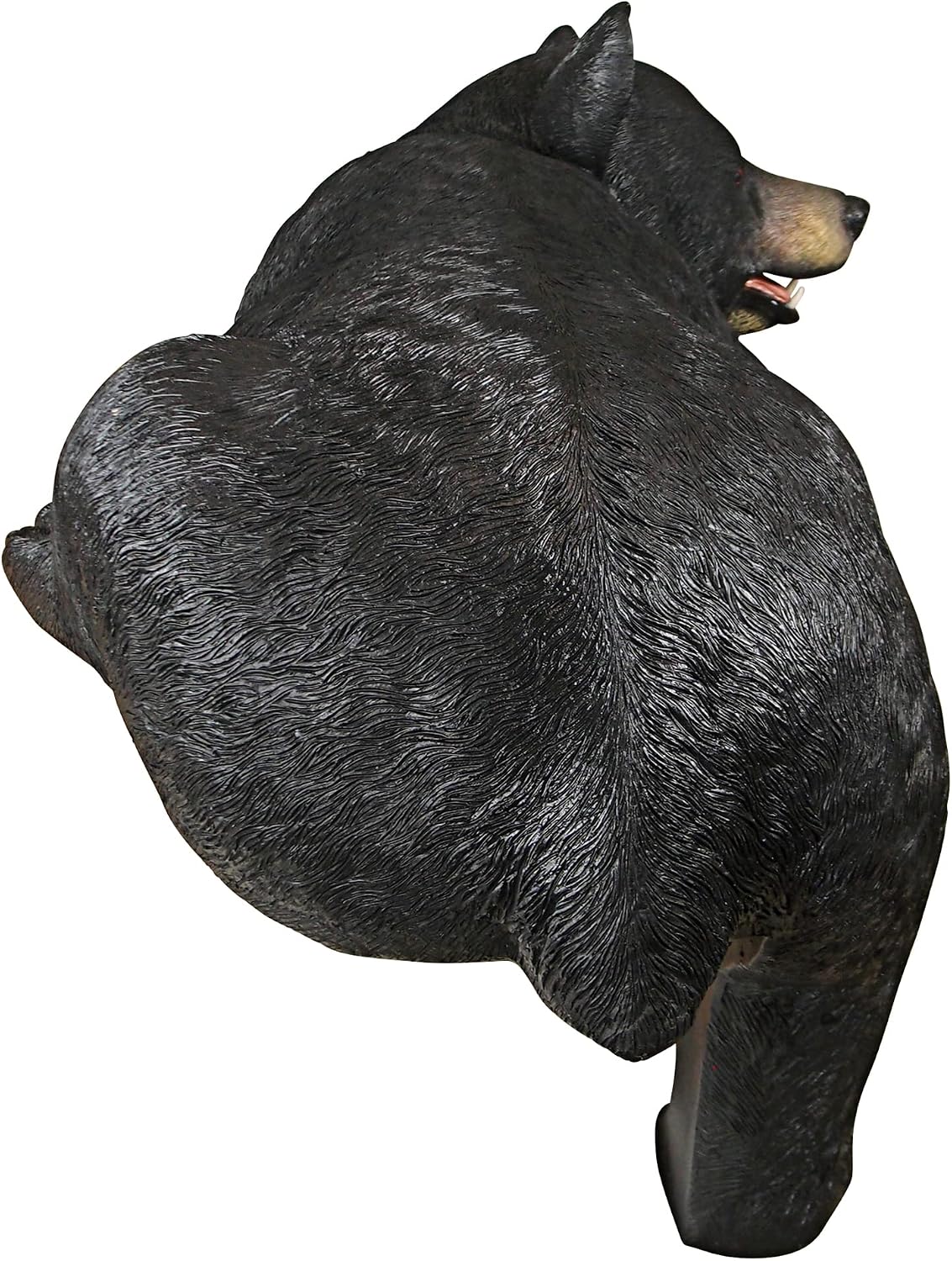 Design Toscano Lemont the Lovable Lounger Climbing Black Bear Roof Mount Outdoor Garden Statue, 34 Inch Long, Cast Stone Resin, Woodland Black Finish
