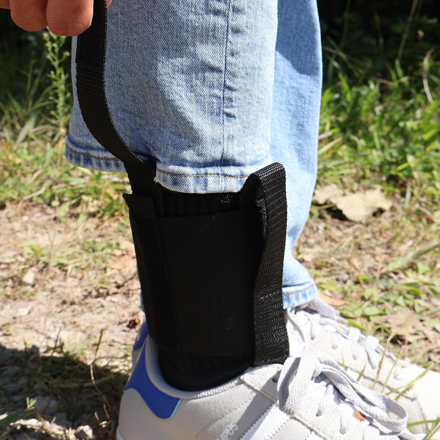 2 Magazine Ankle Holster with Padded Neoprene - CCW Concealed Carry Mag Ankle Holster - Single Stacked or Double Stacked, Black