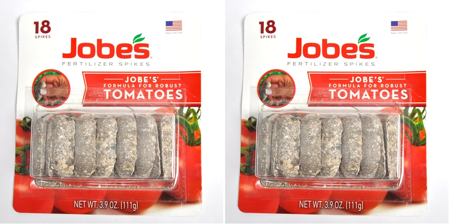 Jobe’s Garden Fertilizer Spikes, Easy Plant Care Fertilizer for Tomato Plants, 18 Count