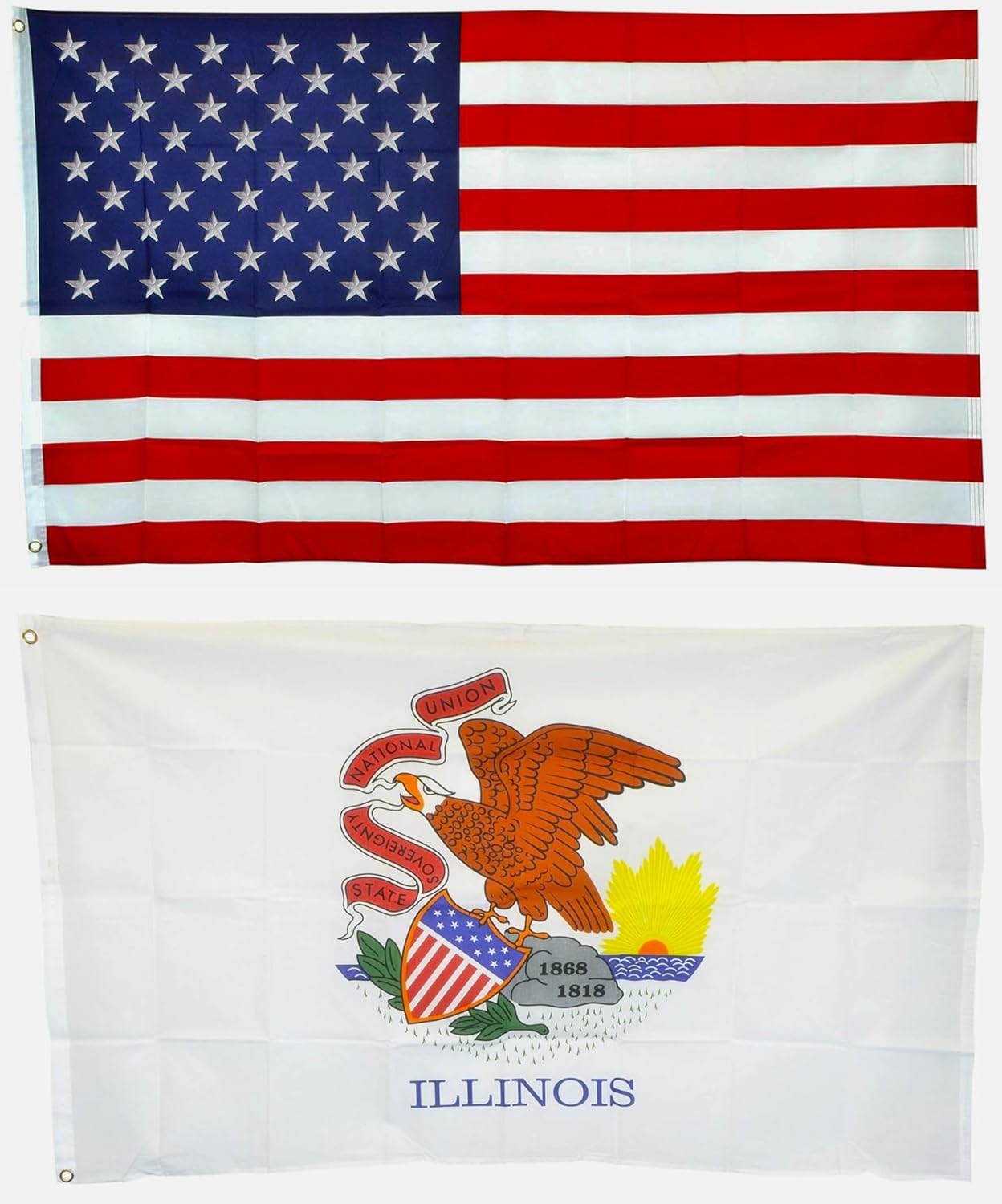Shop72 American Flag 5x8 Ft, Allegiance to USA, American Flags for Outside, Our Allegiance To Freedom, This Garden Banner Made Heavy Duty to work outside as well, Bandera De Estados Unidos