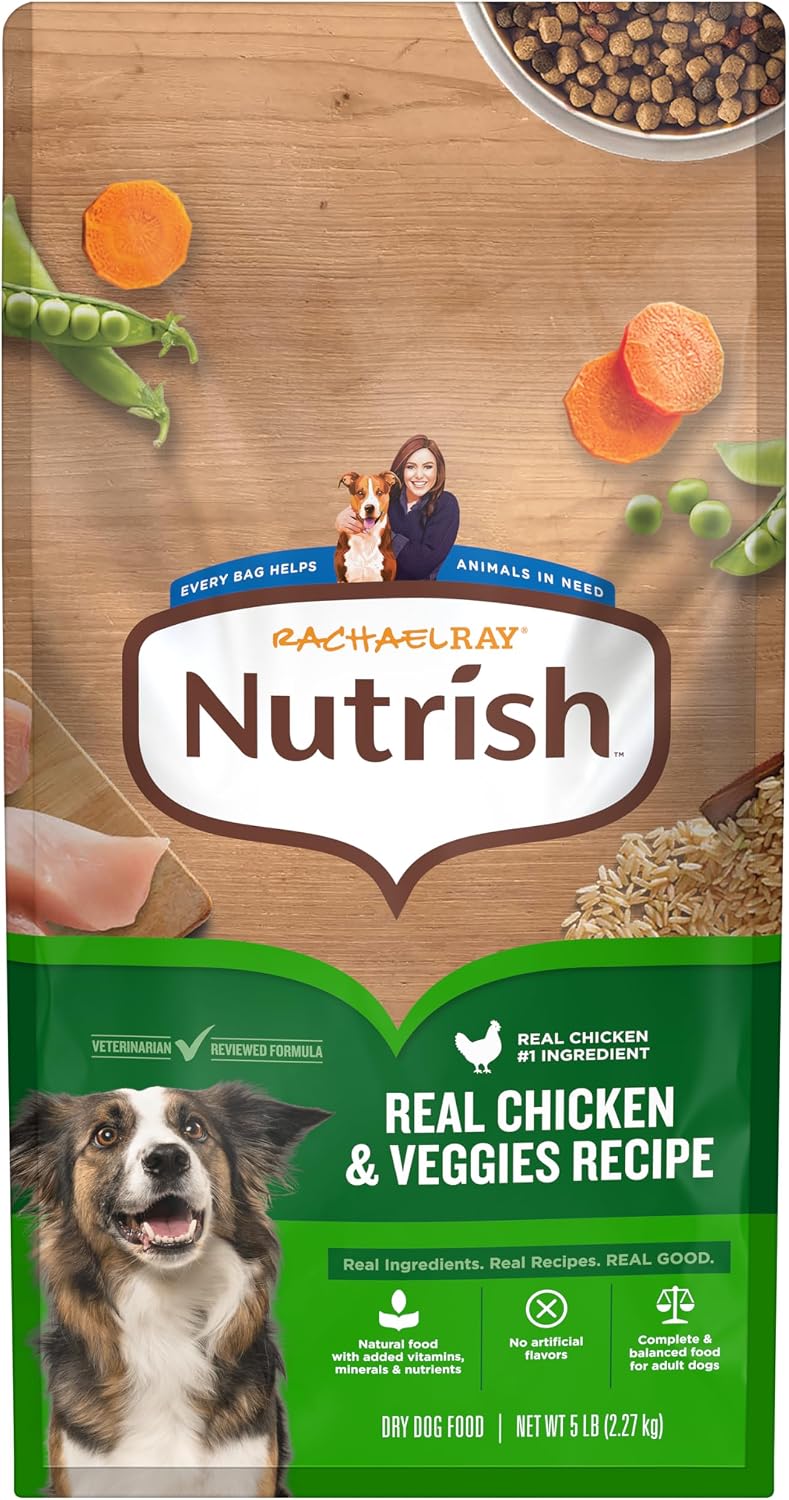 Nutrish Dry Dog Food, Real Chicken & Veggies, 28 lb. Bag (Rachael Ray)
