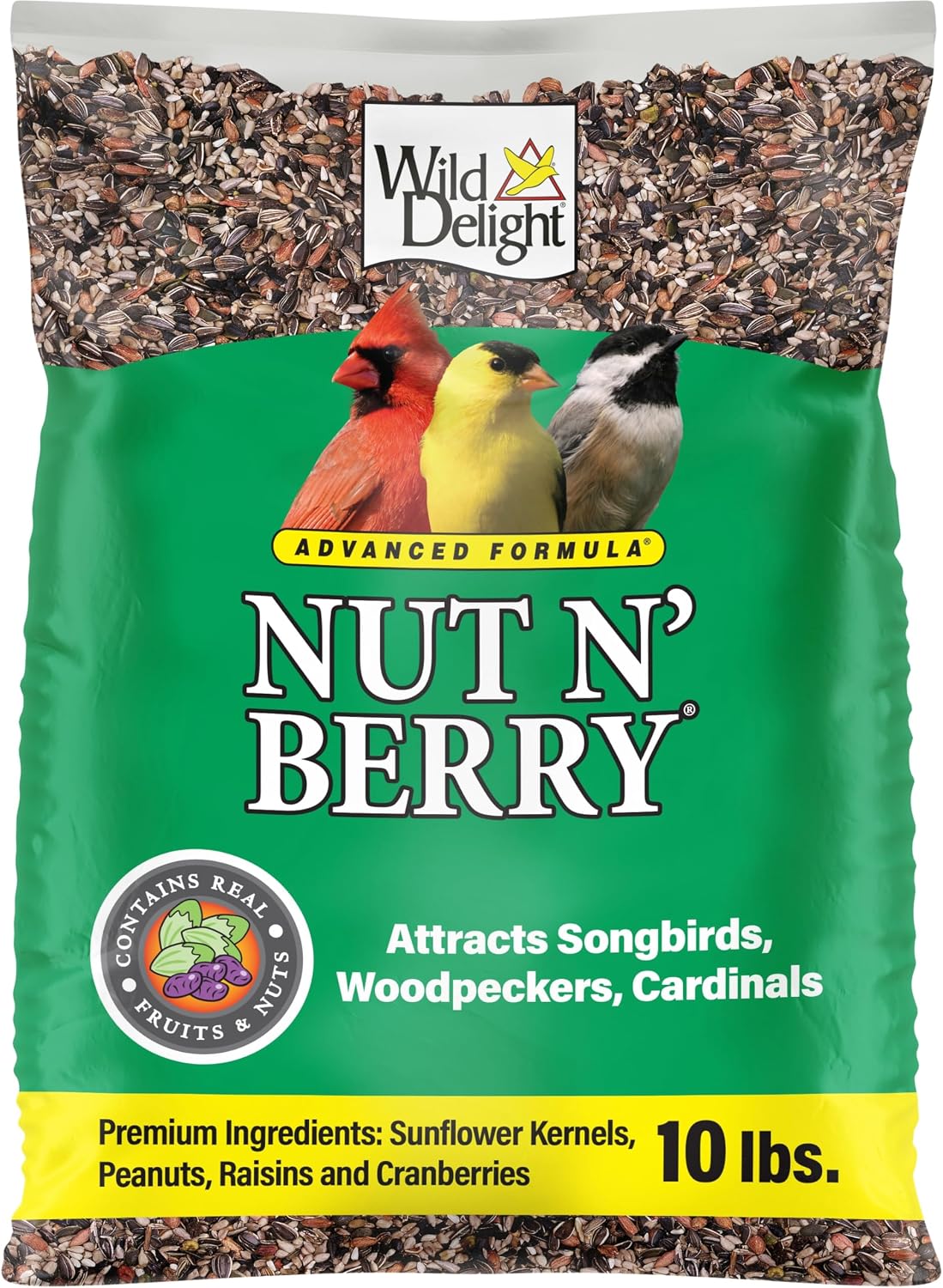 Wild Delight Deck, Porch N' Patio No Waste Bird Food, 5 lb, (374050)