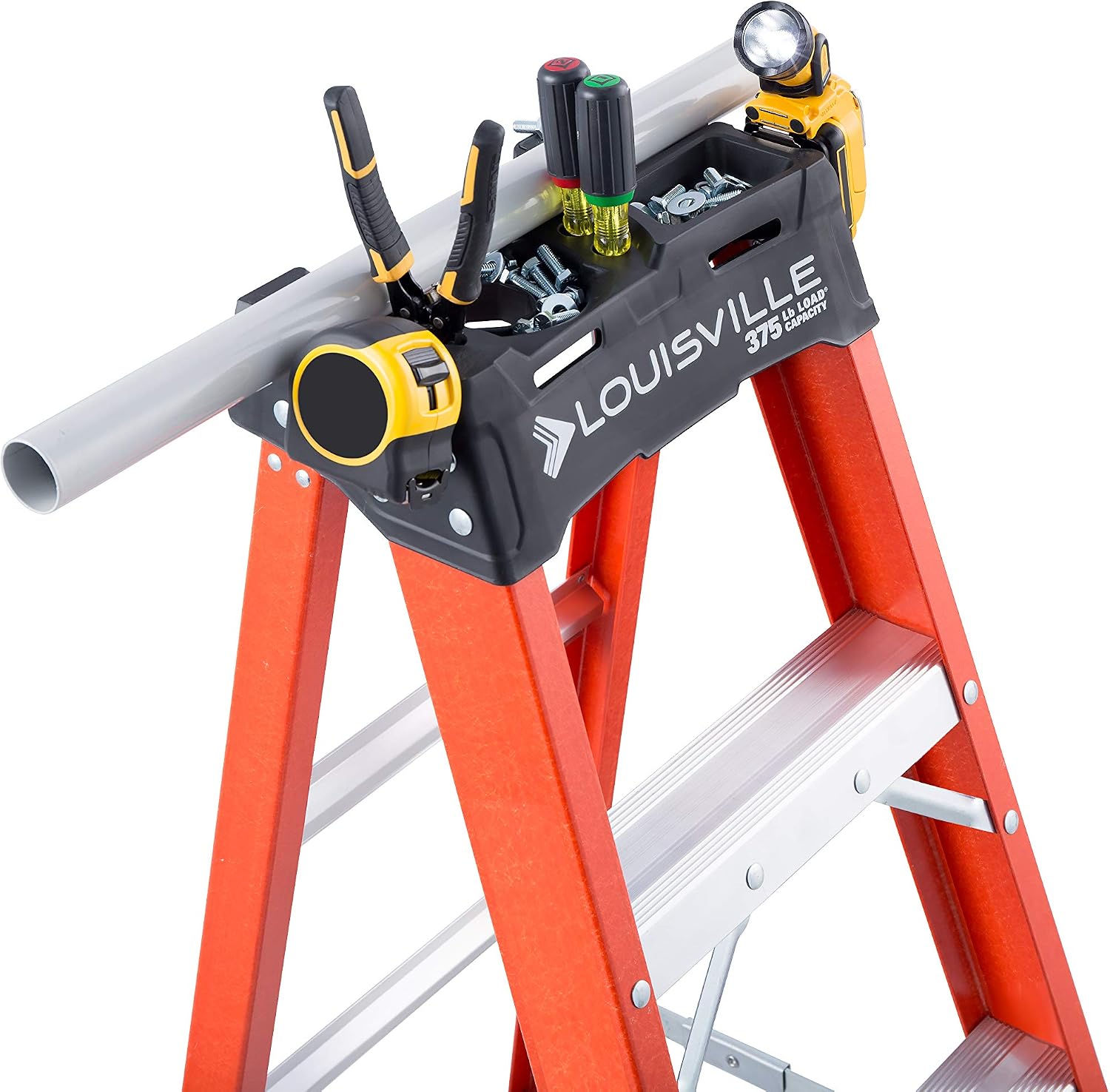 Louisville Ladder 6-Foot Fiberglass Step Ladder, 375-Pound Load Capacity, Type IAA, FS1406HD