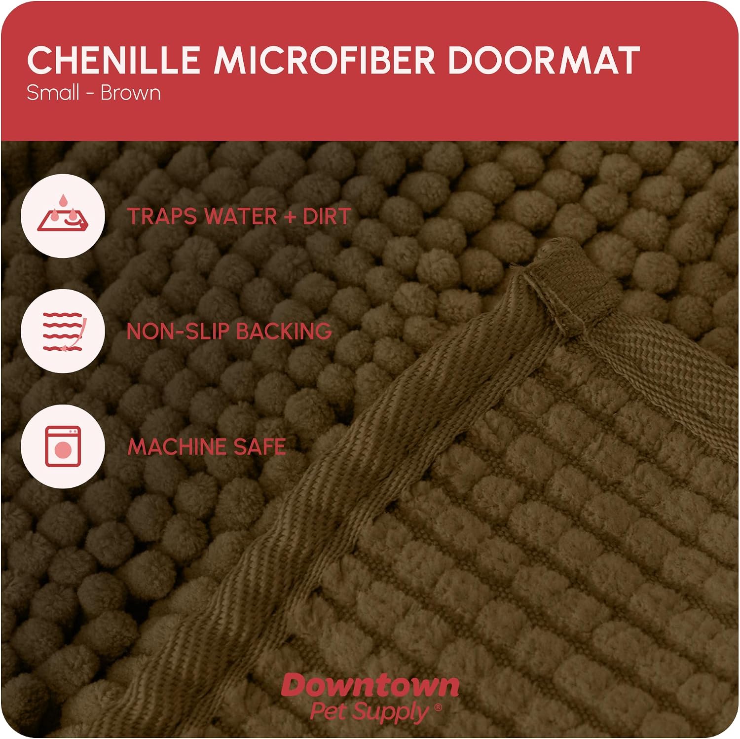 Dog Mud Mat, 31" x 20" Sage – Thick Microfiber Entry Rug for Snow, Mud & Salt – Absorbent, Quick-Dry, Washer-Safe & Non-Slip, Medium