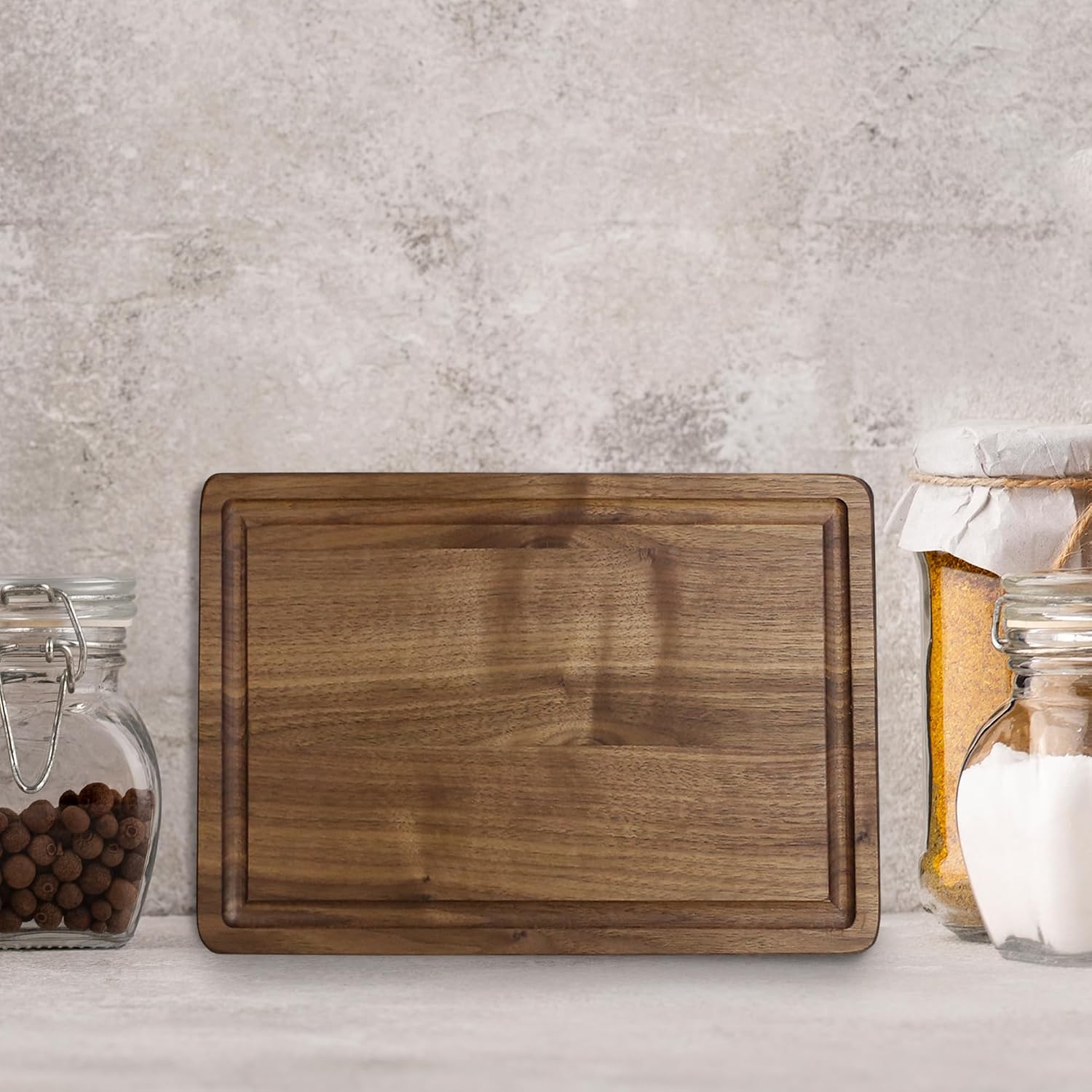Casual Home Delice Rectangle Juice Drip Groove Cutting Board 15.5" Wx11 Dx0.75 H, Maple