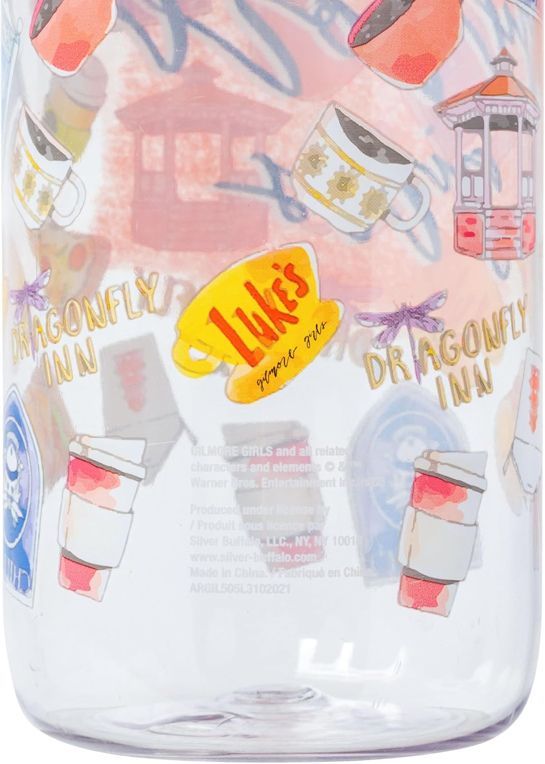 Silver Buffalo Pokémon Skate Graffiti, Water Bottle, 28oz