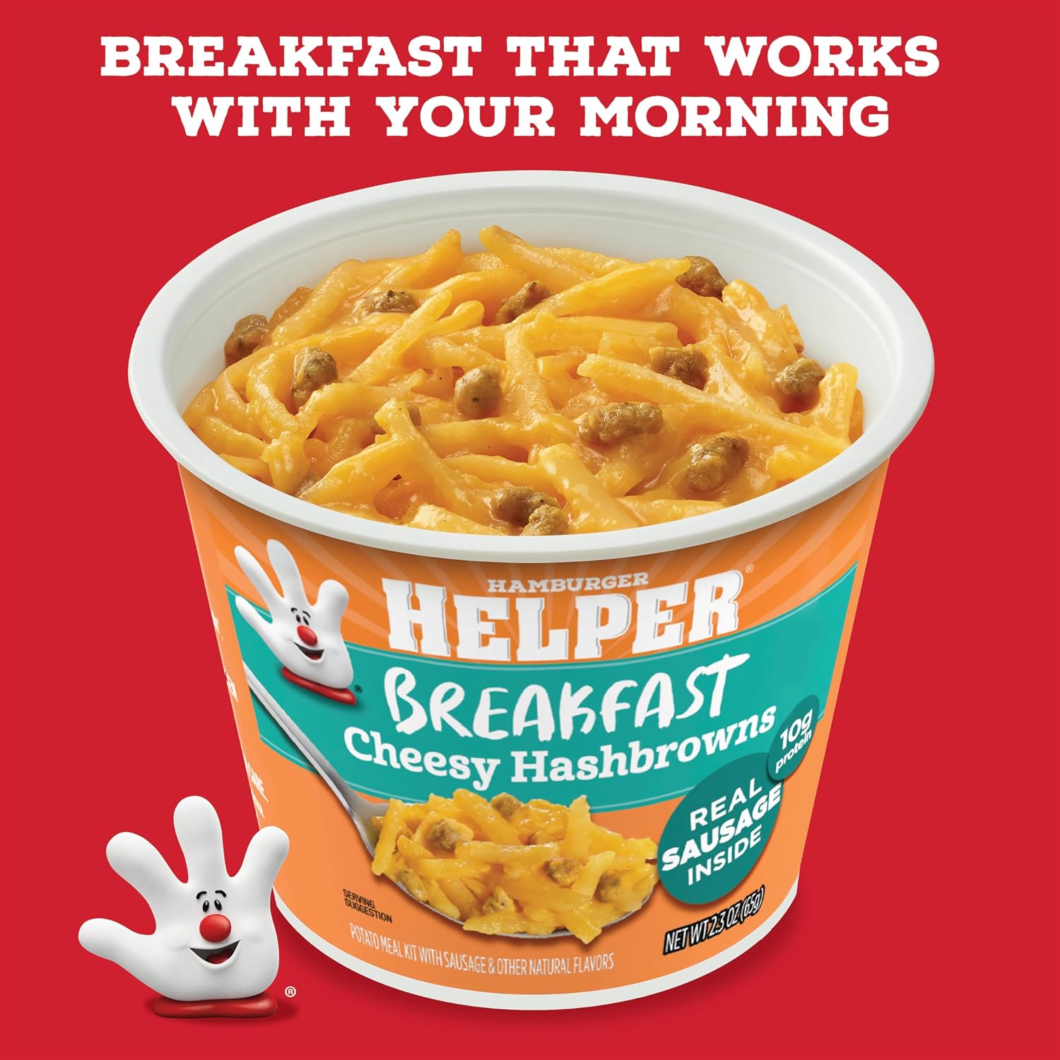 Hamburger Helper Beef Pasta Microwave Cup (2 oz - 6 Pack) No Artificial Flavors, Ready in 4 Minutes, Quick Meals for Midweek Dinners, Busy Evenings & Families On-the-Go