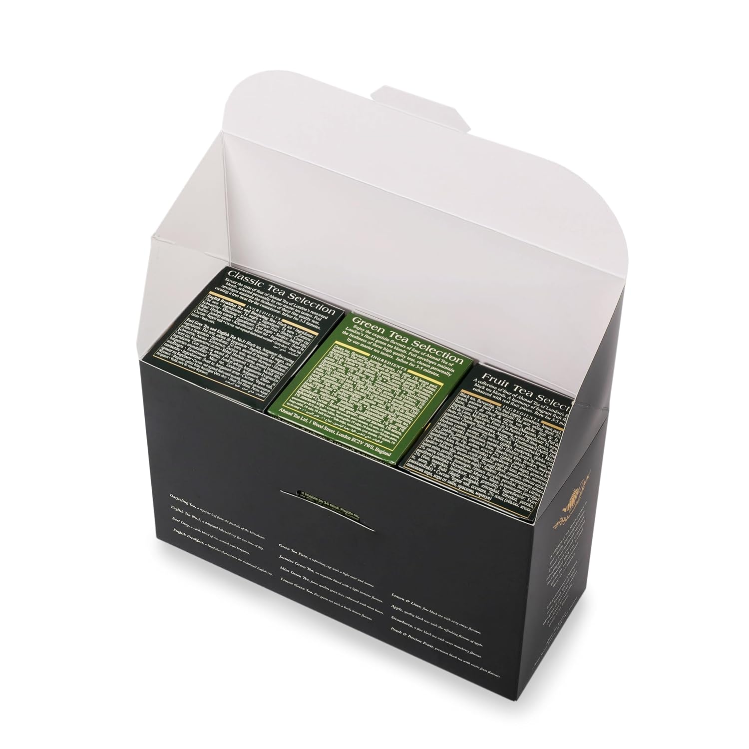 Ahmad Tea Green Tea, Evergreen Selection Pack Teabags, 60 Foil Teabags - Caffeinated & Sugar-Free