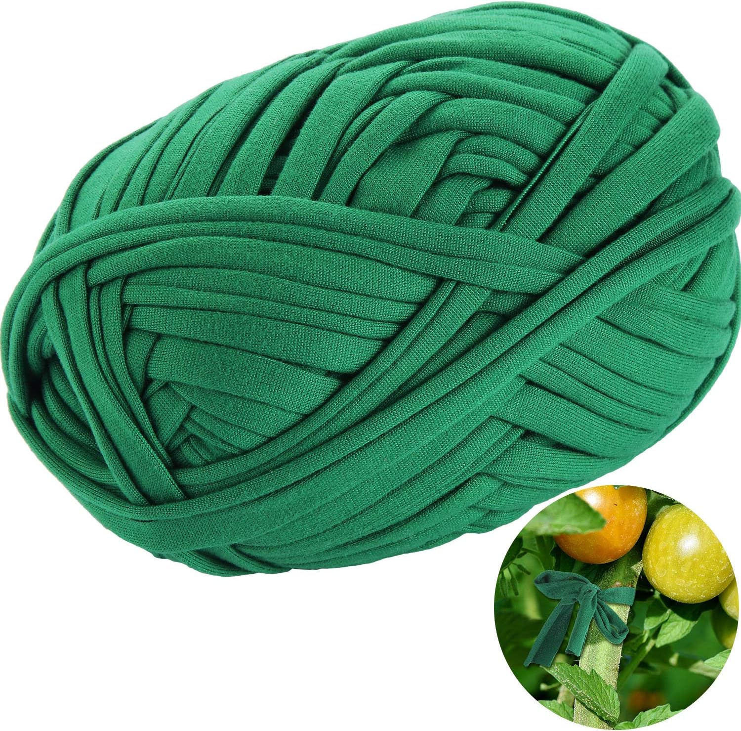 BBTO Garden Twine Soft Plant Tie Green Garden String Tree Tie Stretchy Gardening Tape Plant Support for Home Tying Climbing Plants Veggies Flower