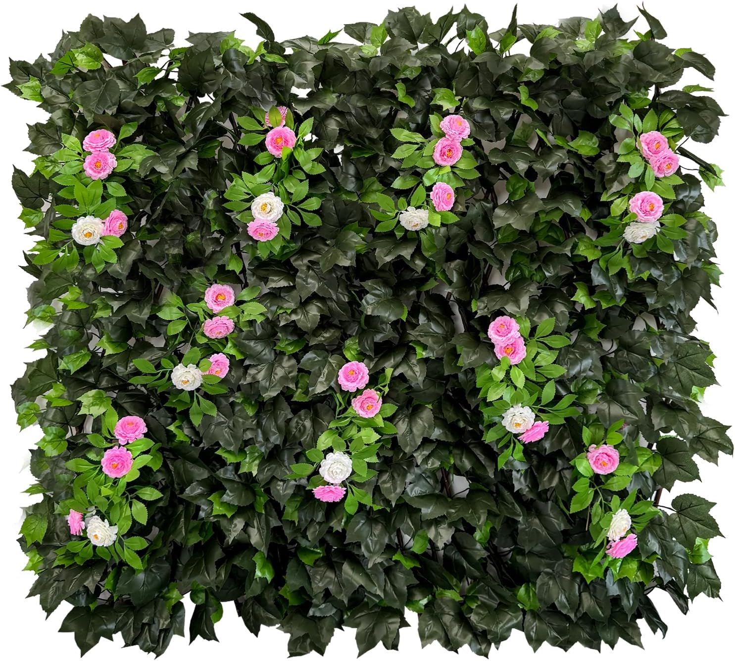 Expandable Fence Privacy Screen for Balcony Patio Outdoor,Decorative Faux Ivy Fencing Panel,Artificial Hedges (Single Sided Leaves)……