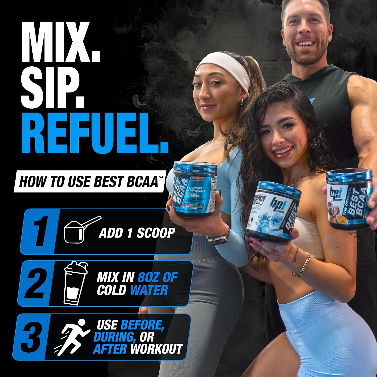 BPI Sports Best BCAA Powder – Muscle Recovery Support, Grape, 30 Servings