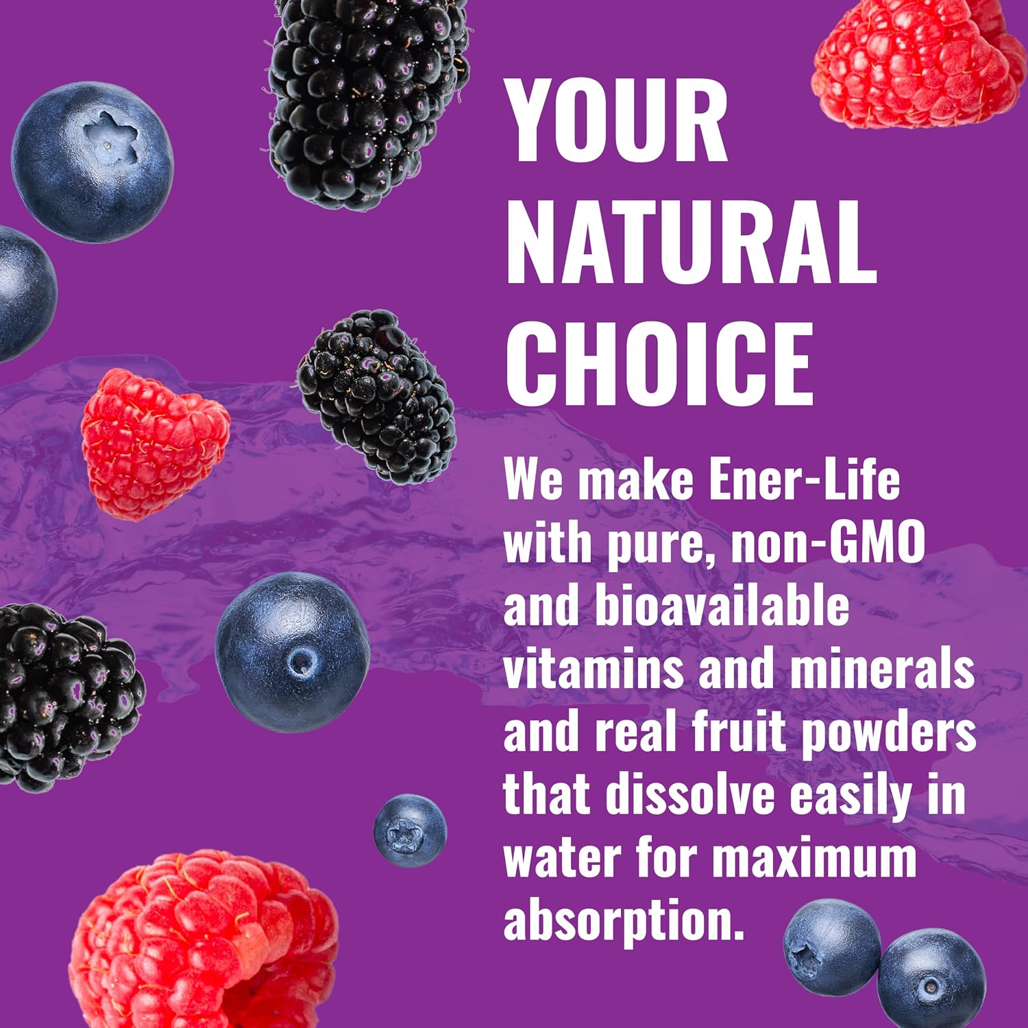 Ener-IV Electrolyte Drink Mix, Natural Flavors - Mixed Berry, 45 Servings