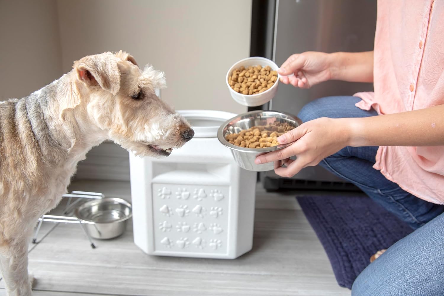 Gamma2 Vittles Vault Pet Food Storage Containers - Sealed Dog and Cat Food Storage Container, Fits up to 25lbs, Made in the USA - [12"L x 13.75"H] | Made in USA, 12 inch long by 13.75 inch tall, airtight lid keeps kibble fresh and pests out, a durable pa…