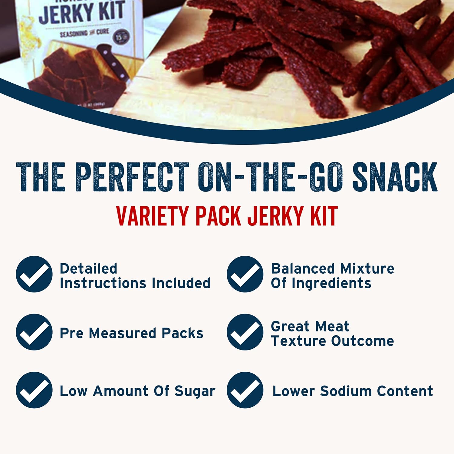 PS Seasoning Jerky Seasoning and Cure Kit (Cracked Pepper & Garlic)- Award-Winning DIY Beef Jerky Making Kit with Seasoning Mix & Cure- Oven, Smoker, Dehydrator- Great for Beef, Turkey, Venison