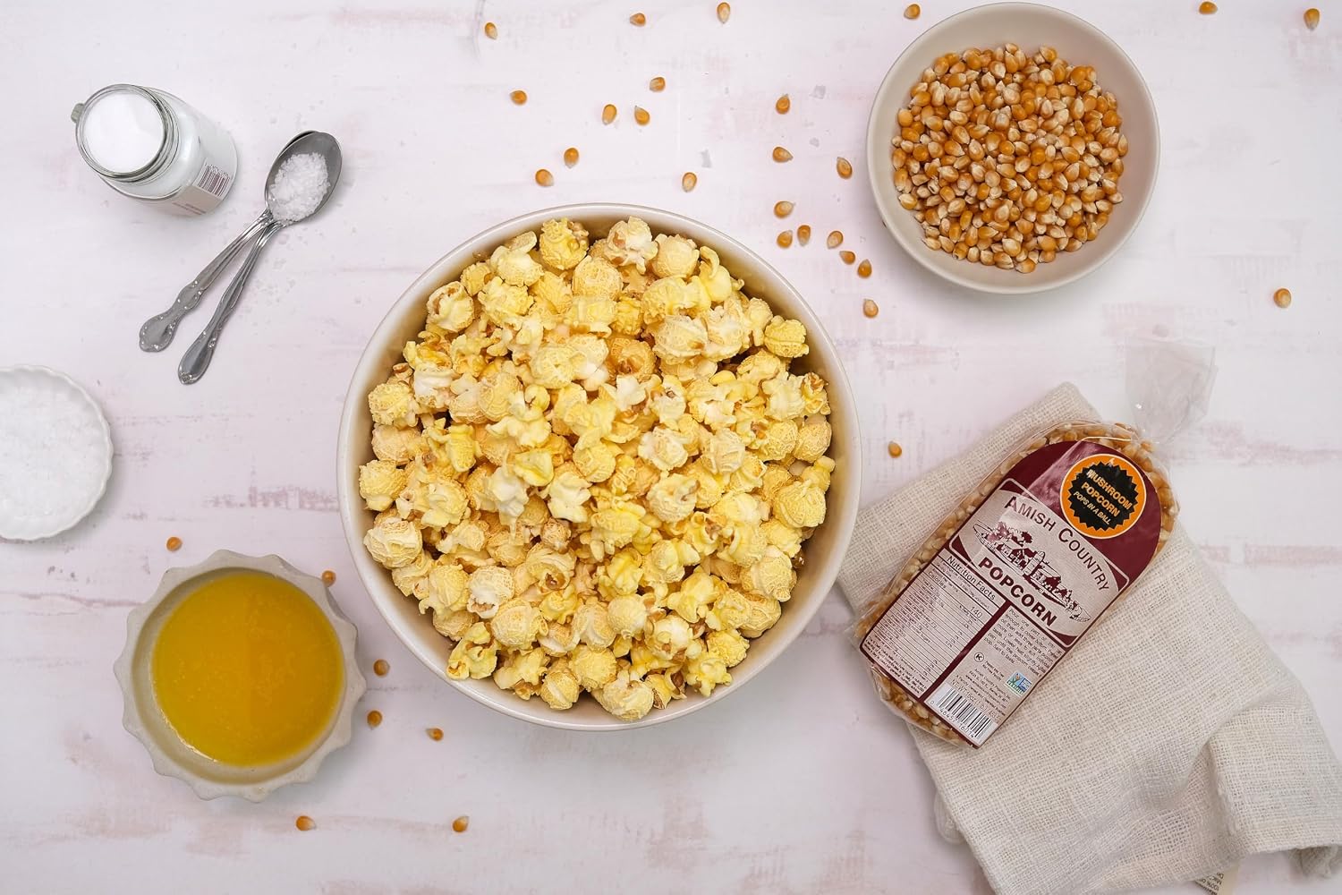 Amish Country Popcorn | 6 lb Bag | Mushroom Popcorn Kernels | Old Fashioned, Non-GMO and Gluten Free (Mushroom - 6 lb Bag)